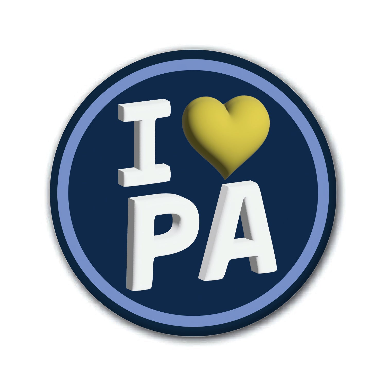 Button - I (Heart) PA