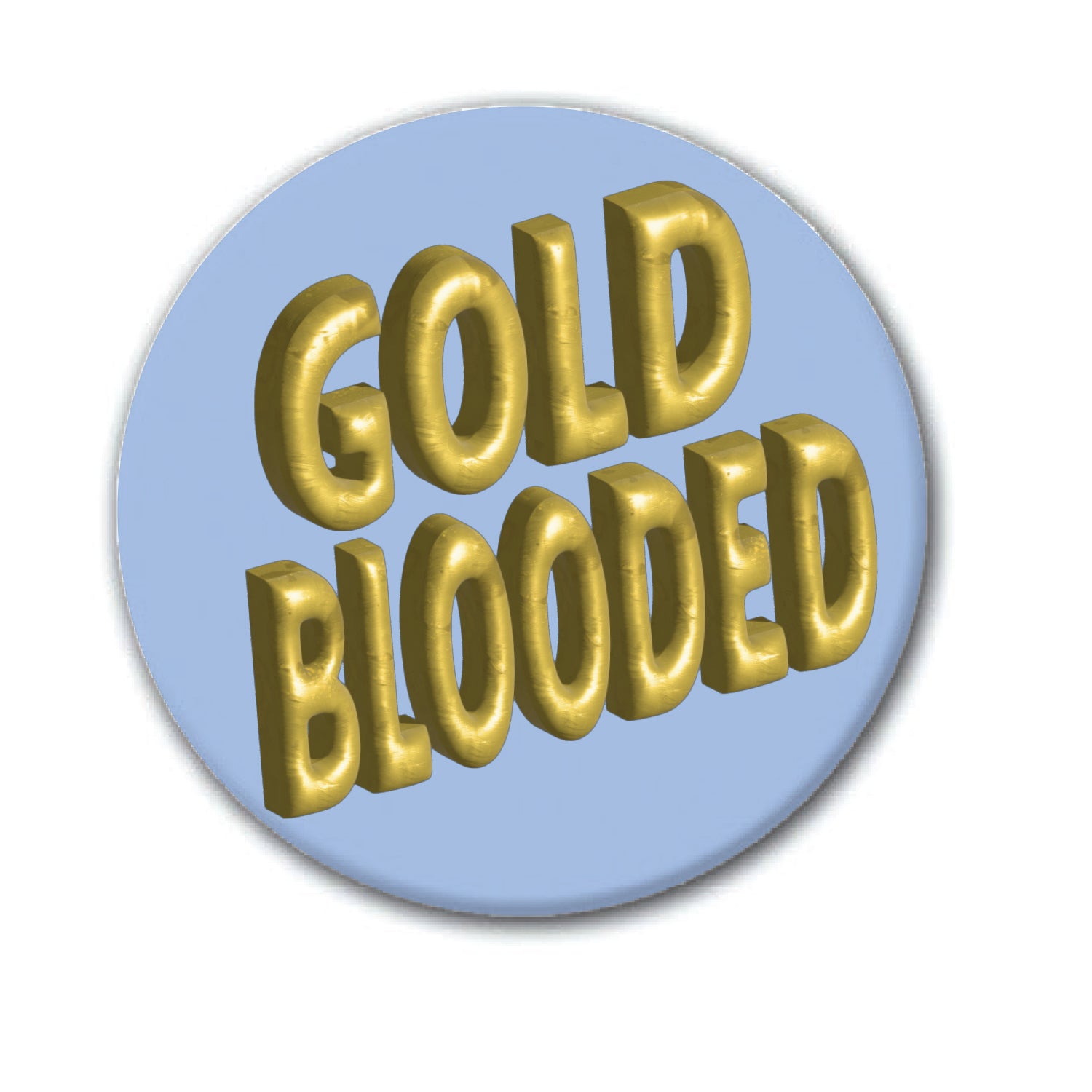 Button - Gold Blooded
