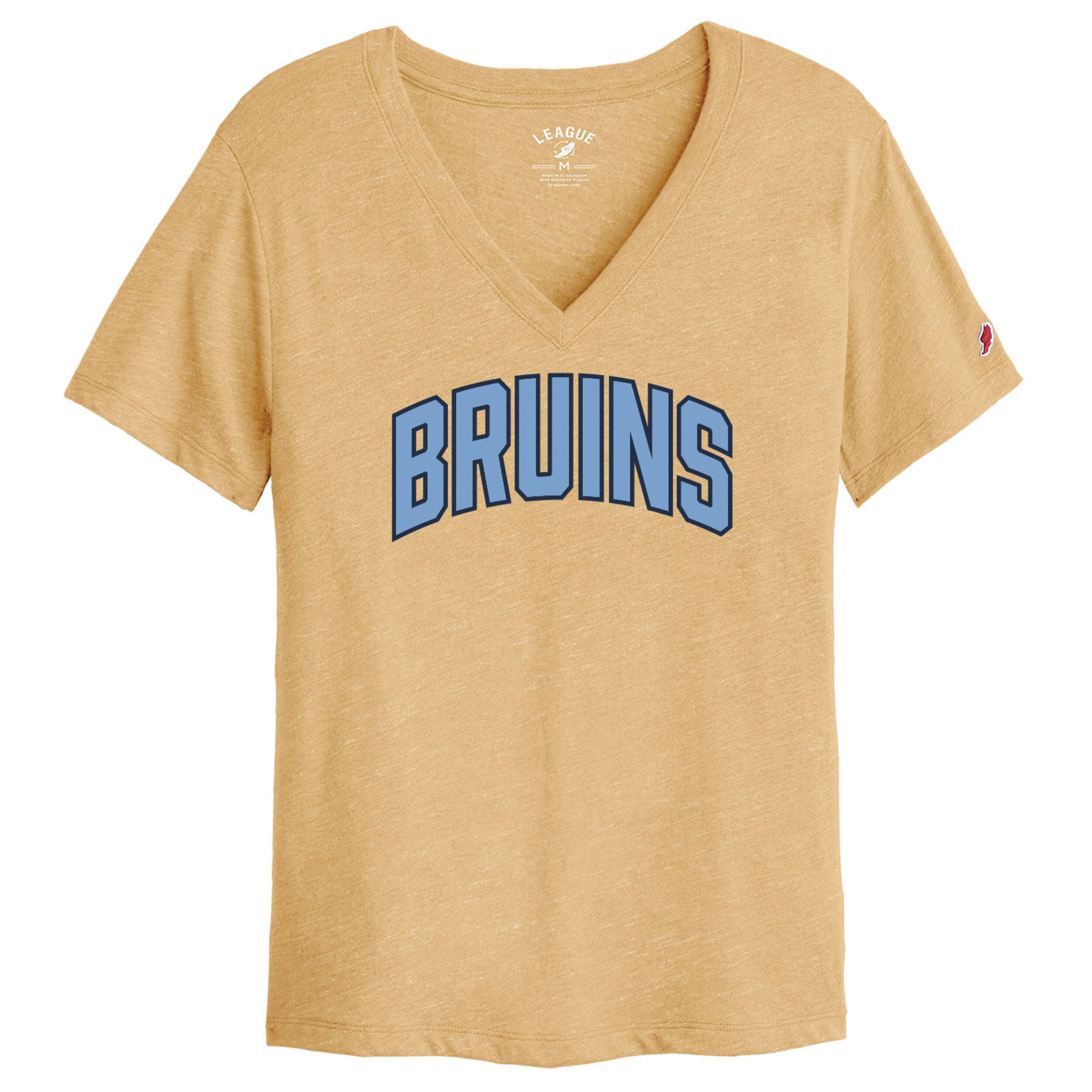 Women's League Gold V-Neck Tee - BRUINS