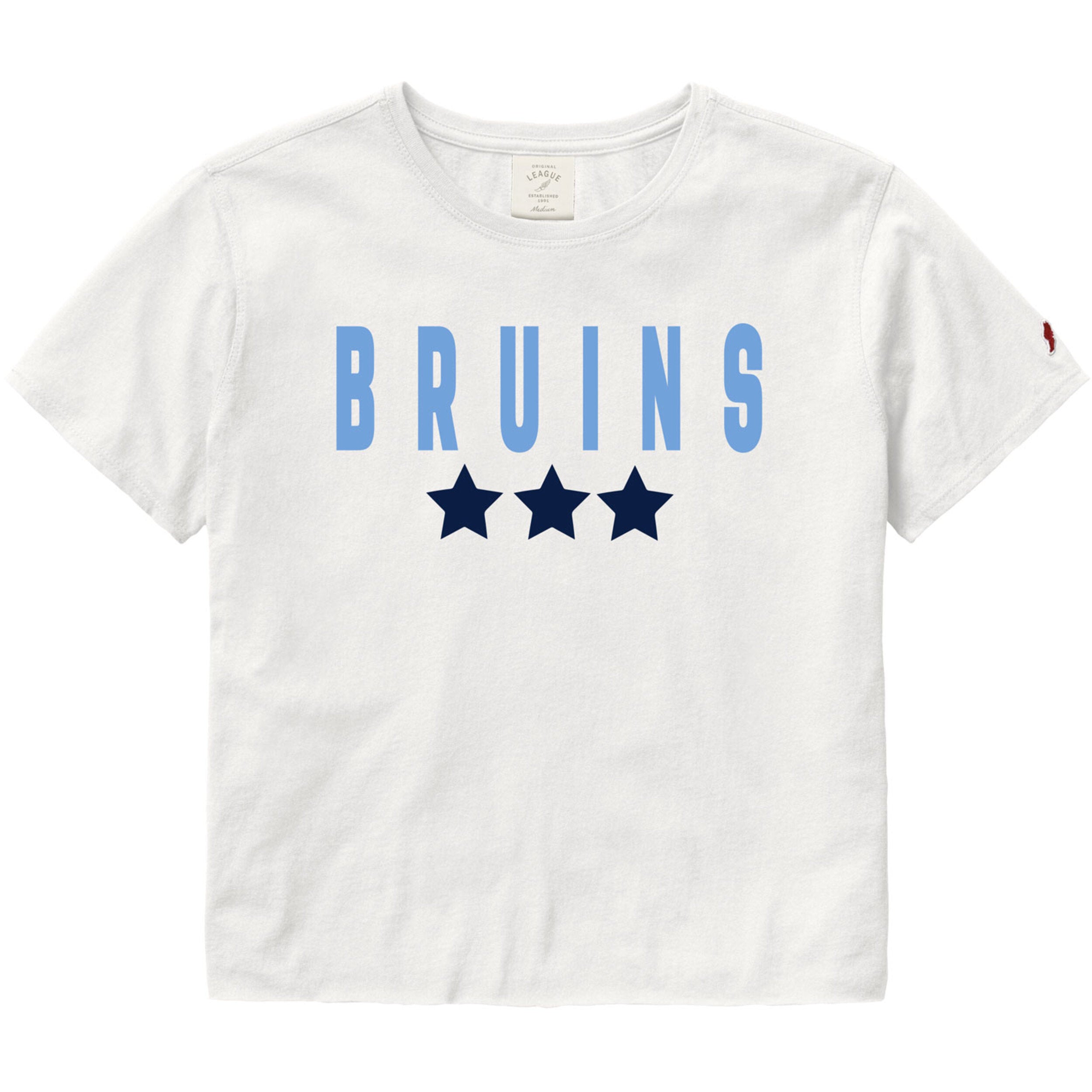 Women's League White Tee - BRUINS/Stars