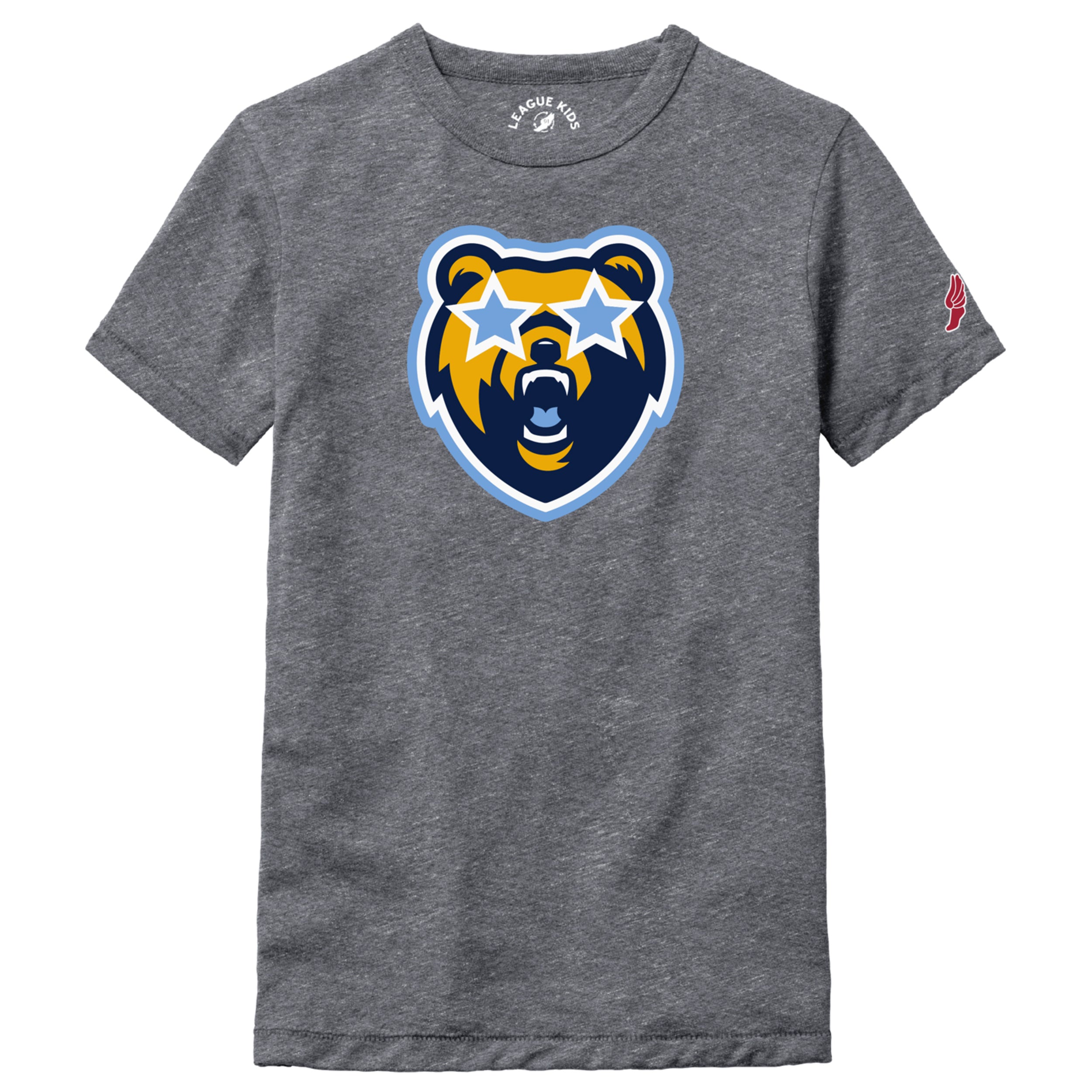 Girls' League Grey Tee - Starry Eyed Bear