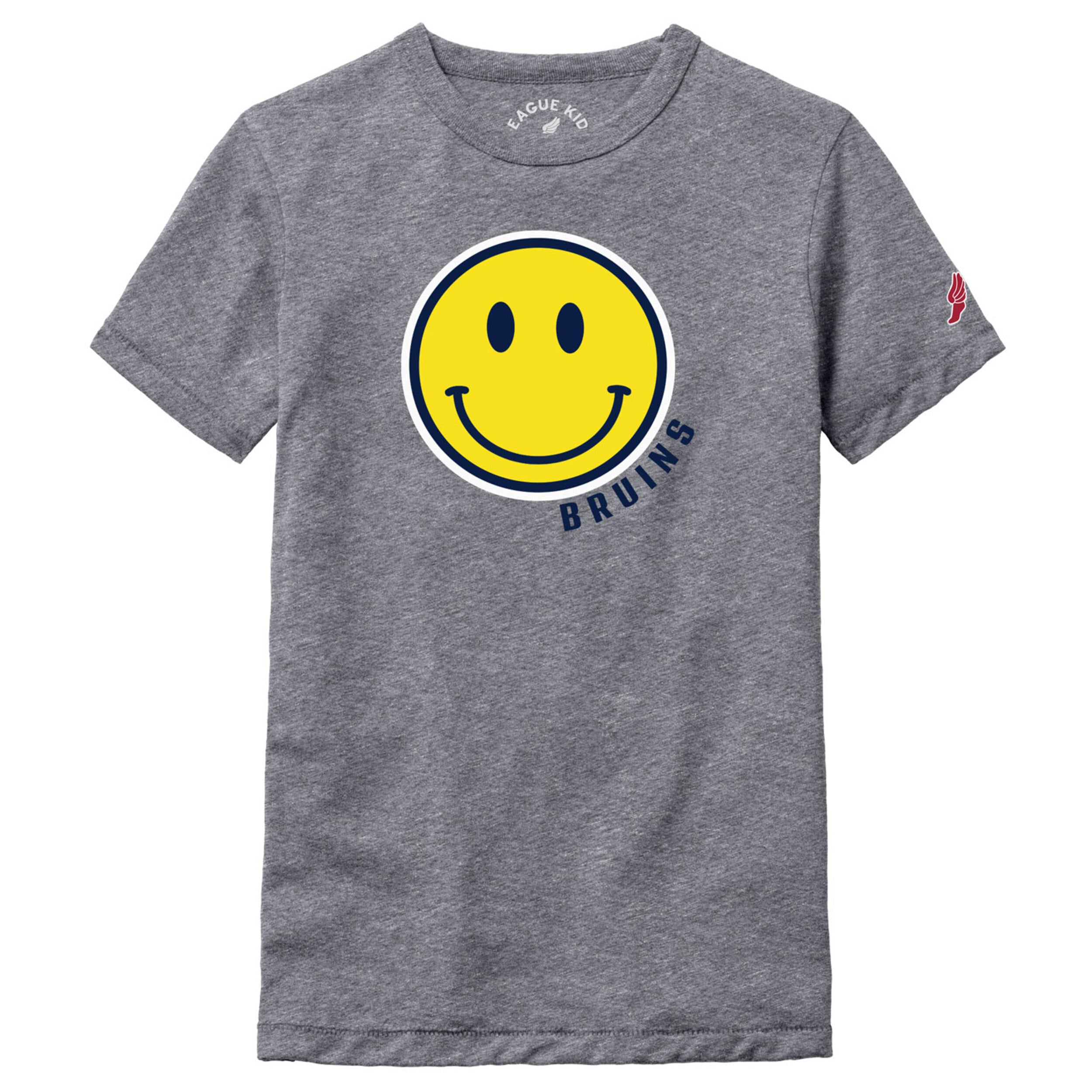 Girls' League Grey Tee - Smiley/BRUINS