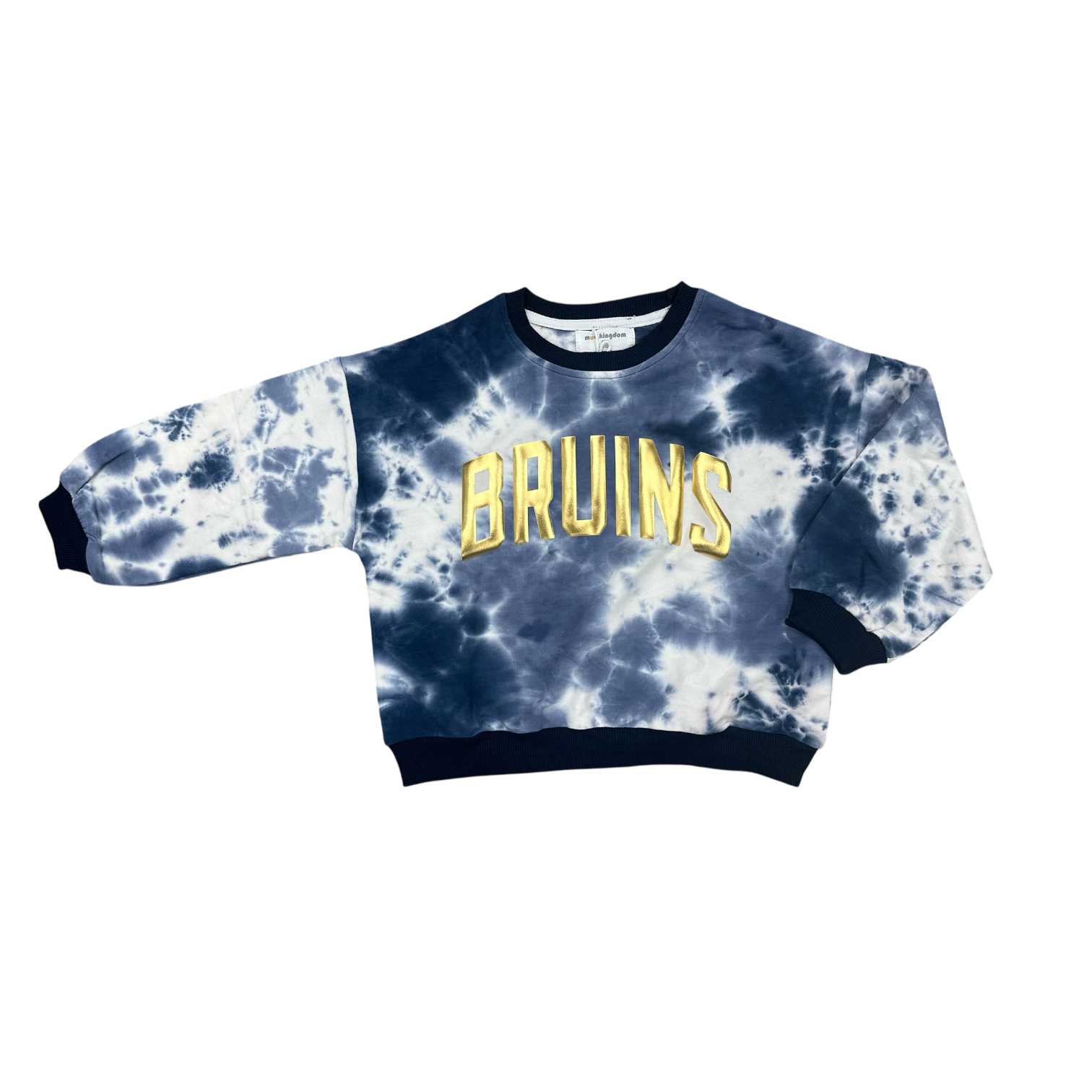 Toddler Girls' Navy Tie-Dye Crew - BRUINS