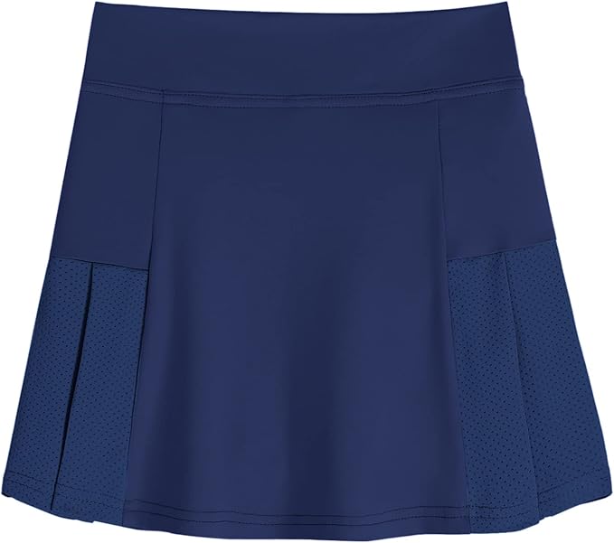 Girls' Pleated Skort - Navy - PA