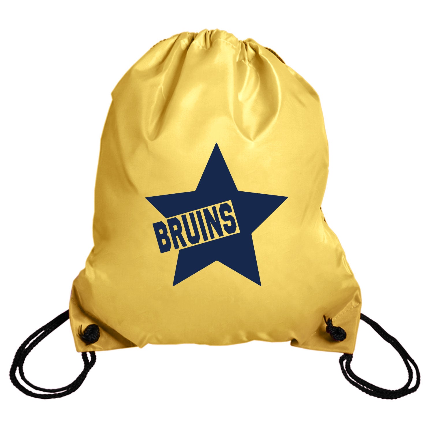 Metallic Gold Drawsting Backsack - Star/BRUINS