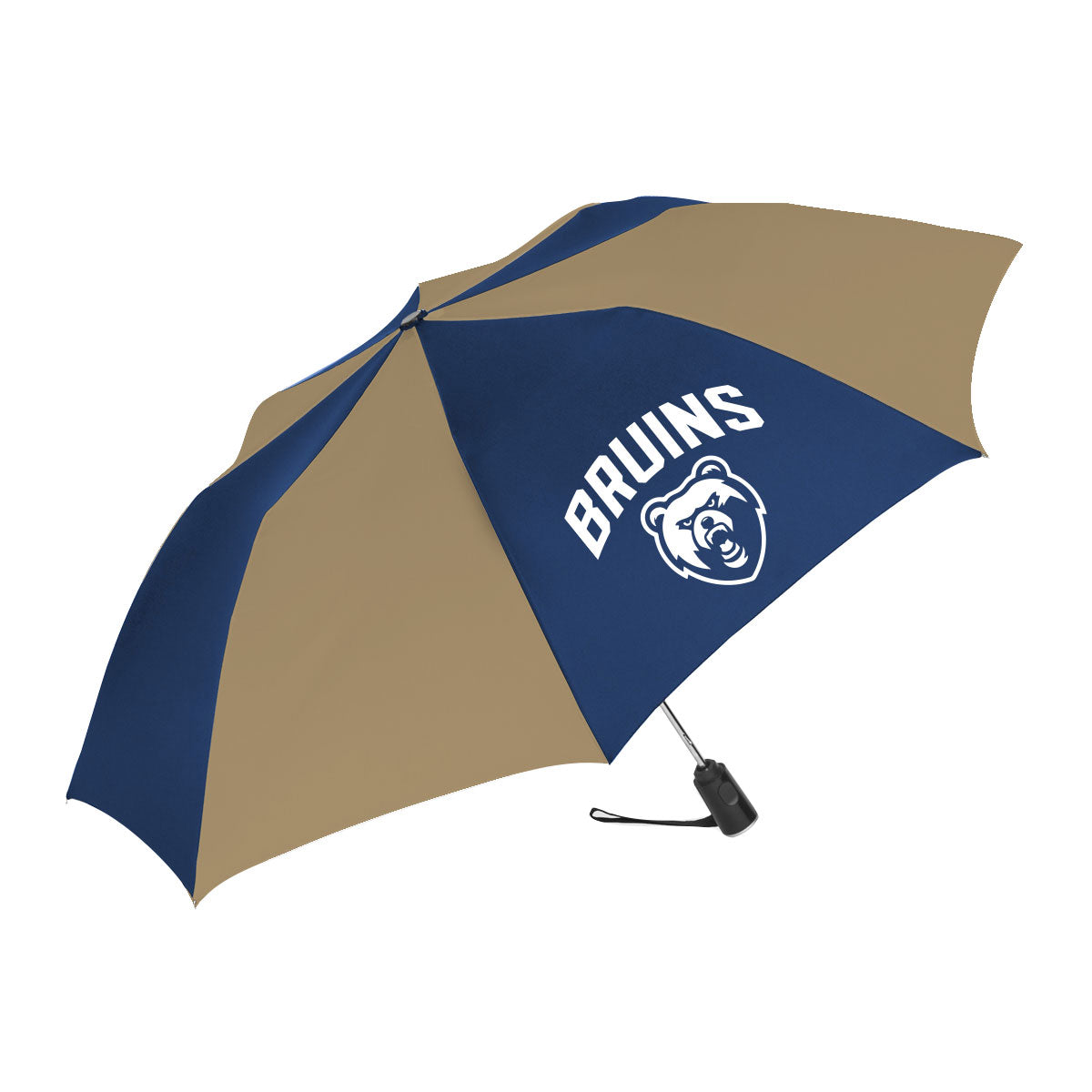 44" Auto Open Compact Umbrella - BRUINS/Bear Head