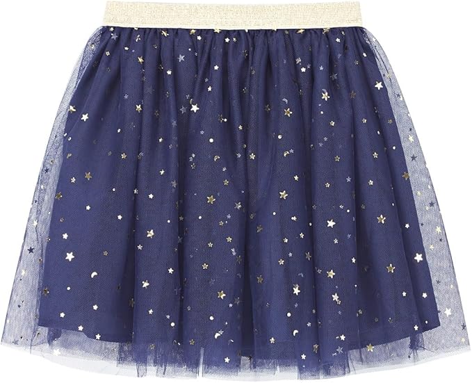 Toddler Girls' Navy Tutu w/ Gold Stars