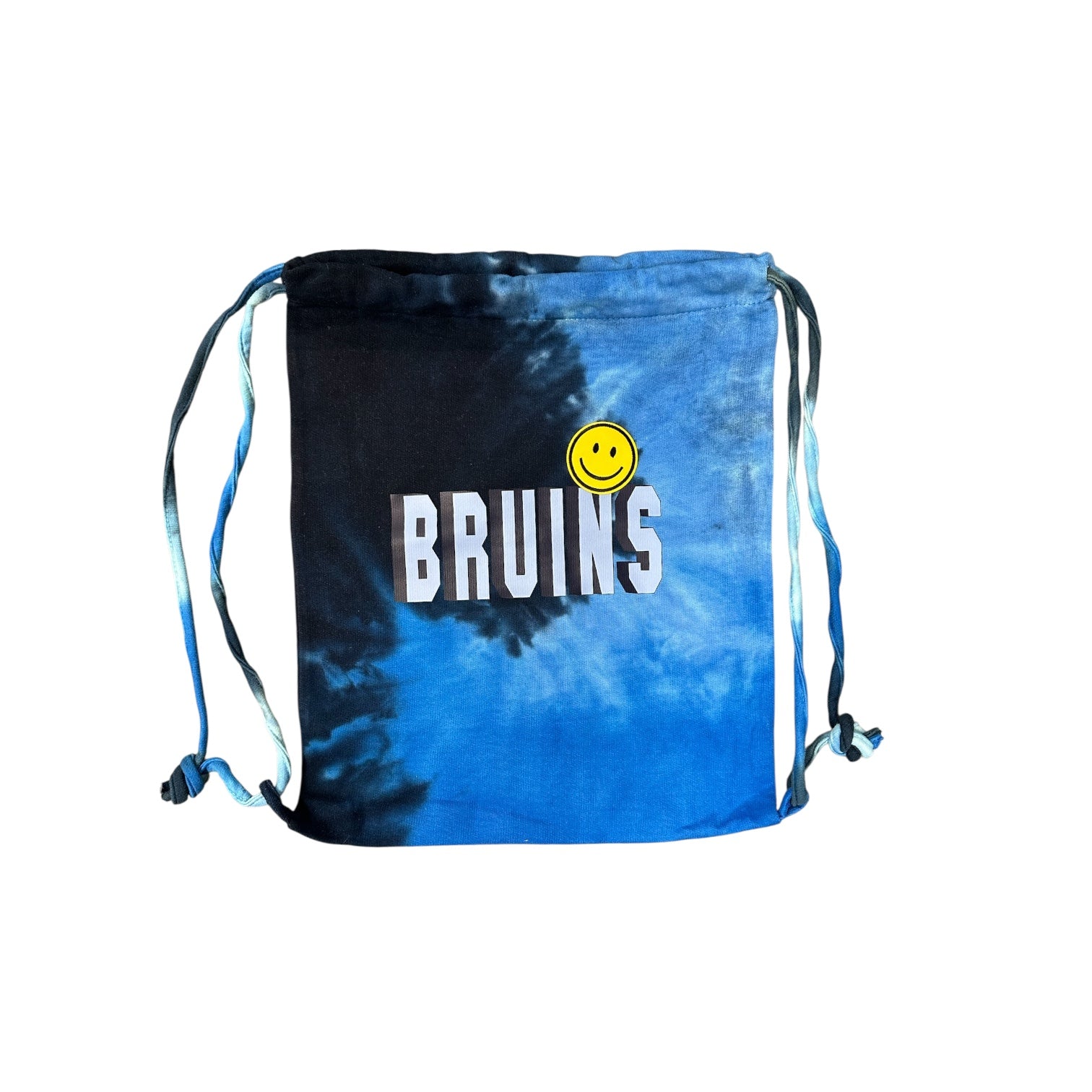 Bag Tie-Dye Blue Swirl Backsak - Blue/Navy - BRUINS/Smiley
