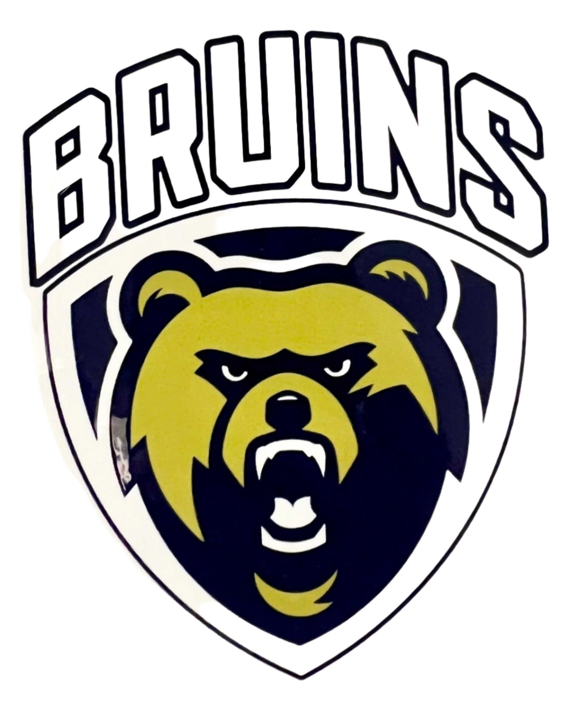Sticker Arched BRUINS over Bear Shield