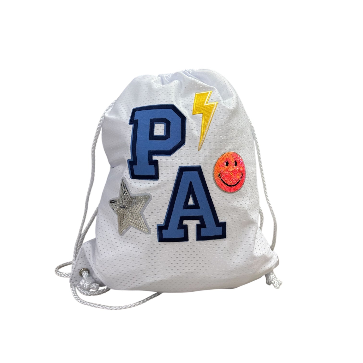 Bag Jersey Mesh White Back Sack - PA/Patches