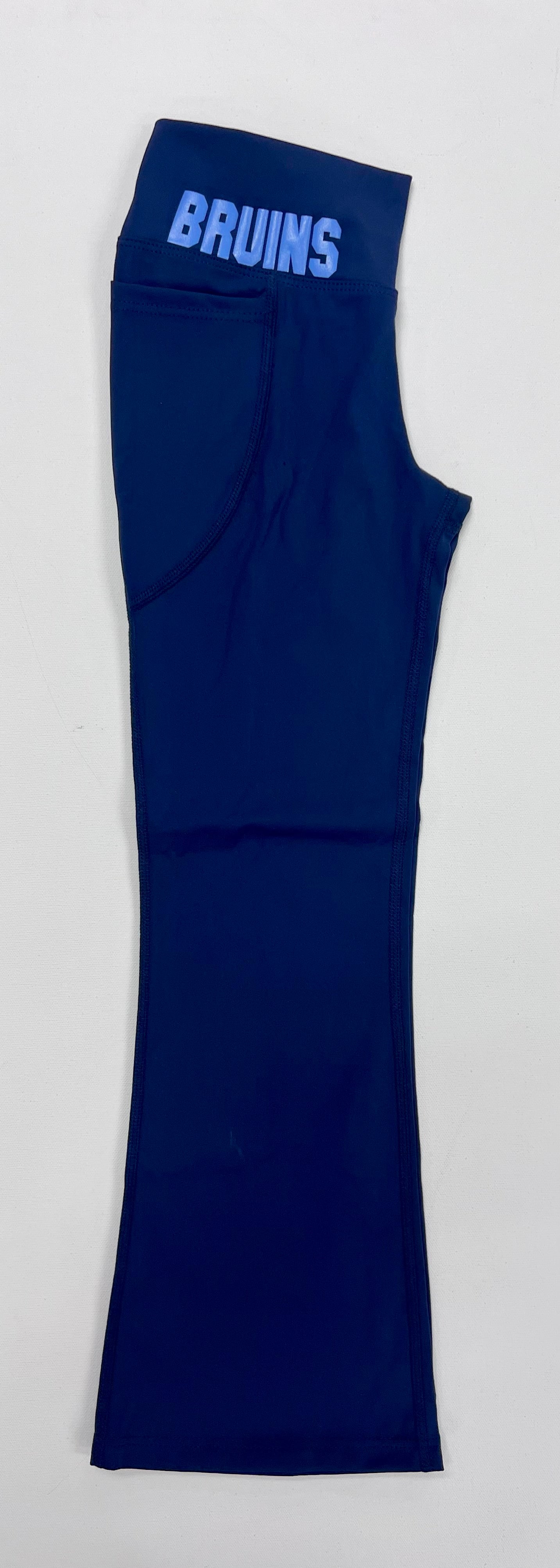 Girls' Flare Leggings with Pocket - Navy