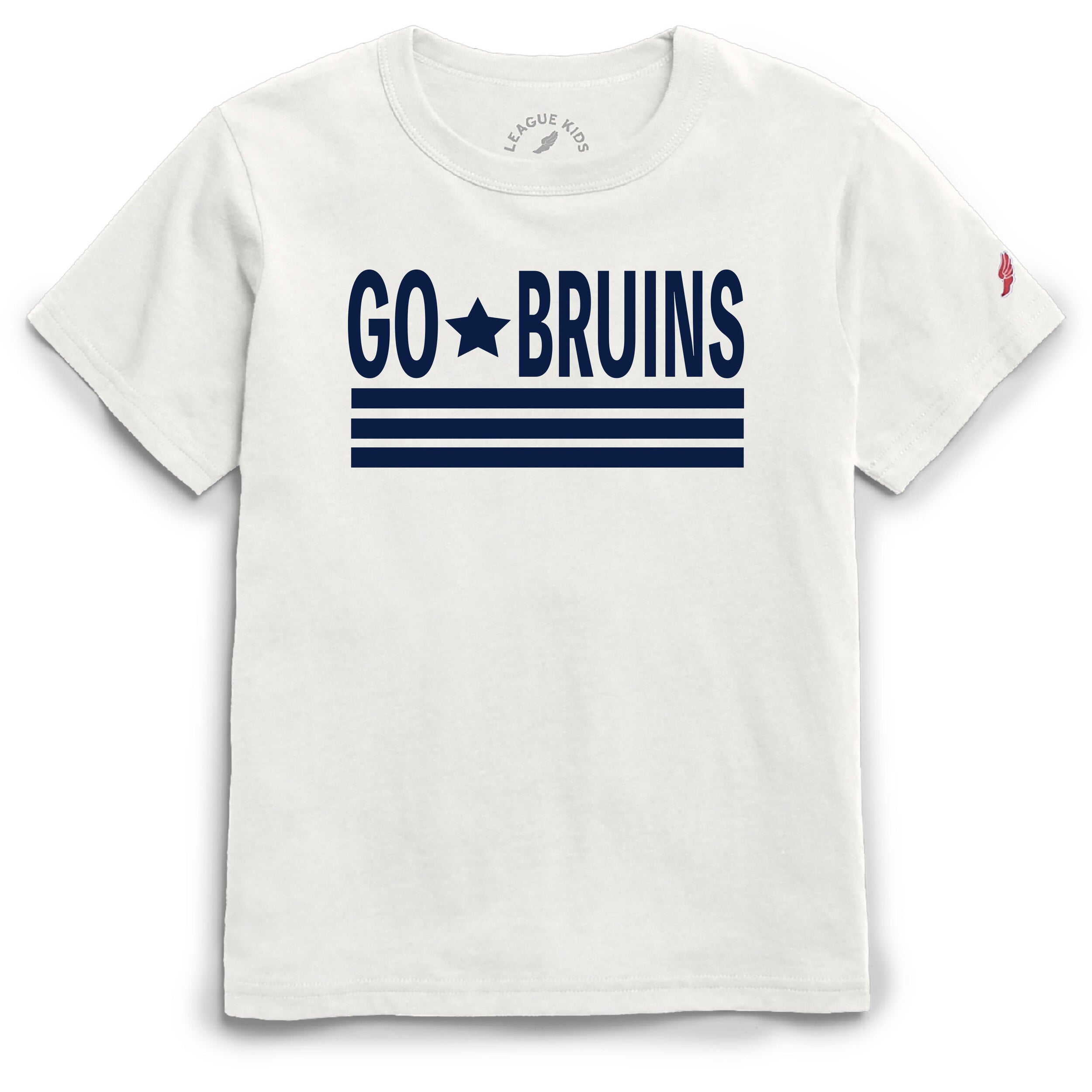Girls' League Tumble SS Tee - White - GO(star)BRUINS