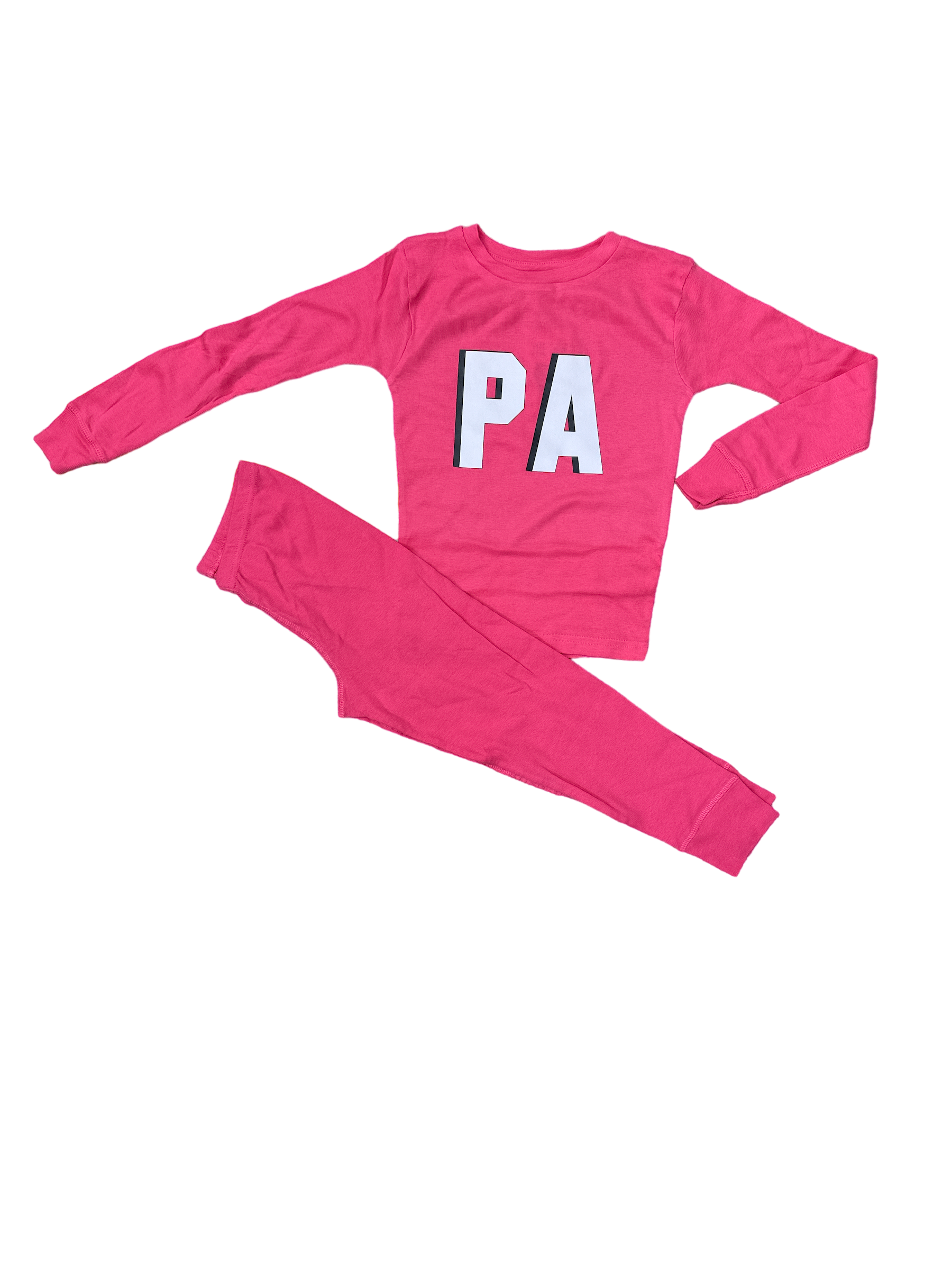 Girls' Hot Pink Pajama Set - PA