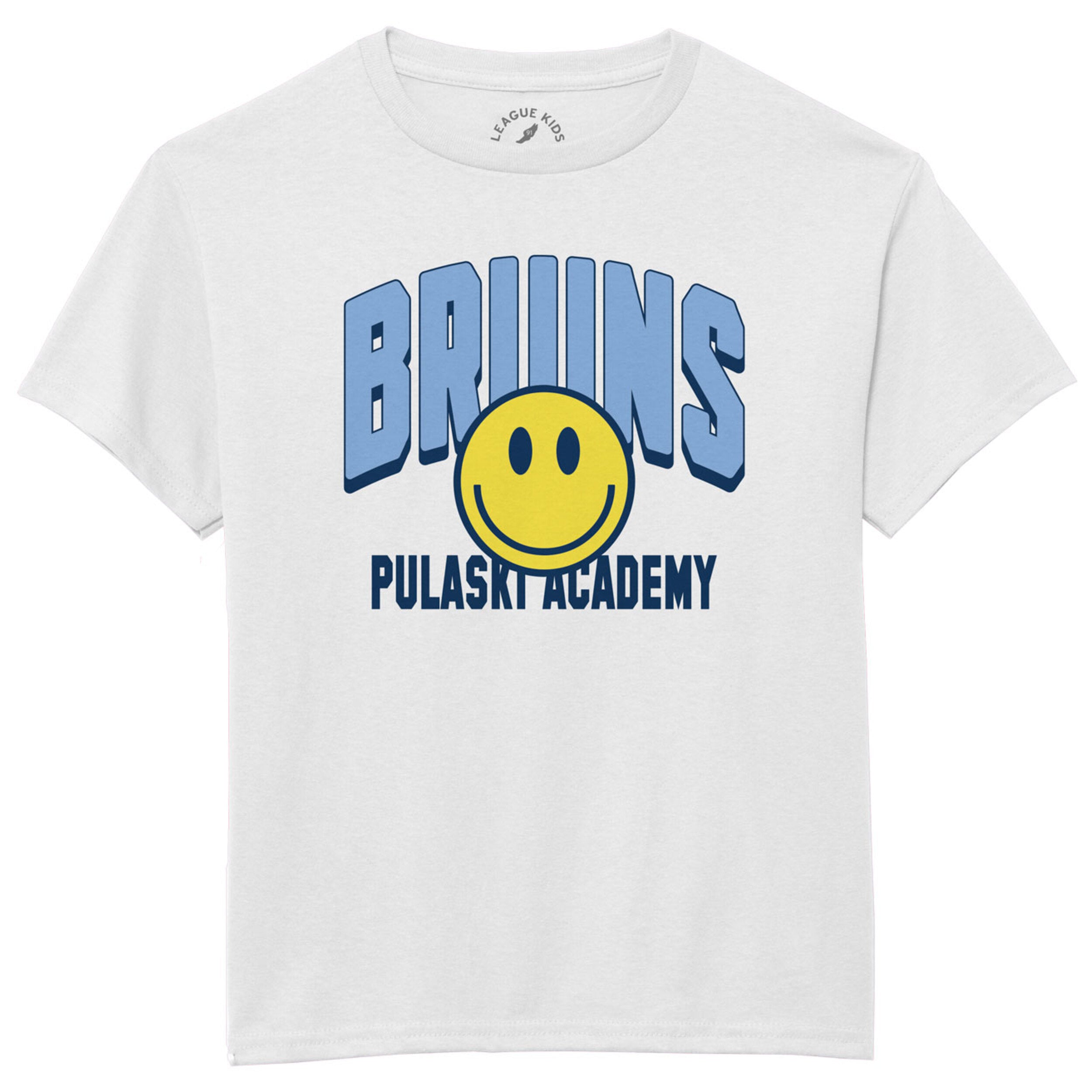 Girls' League SS Tee - BRUINS/Smiley