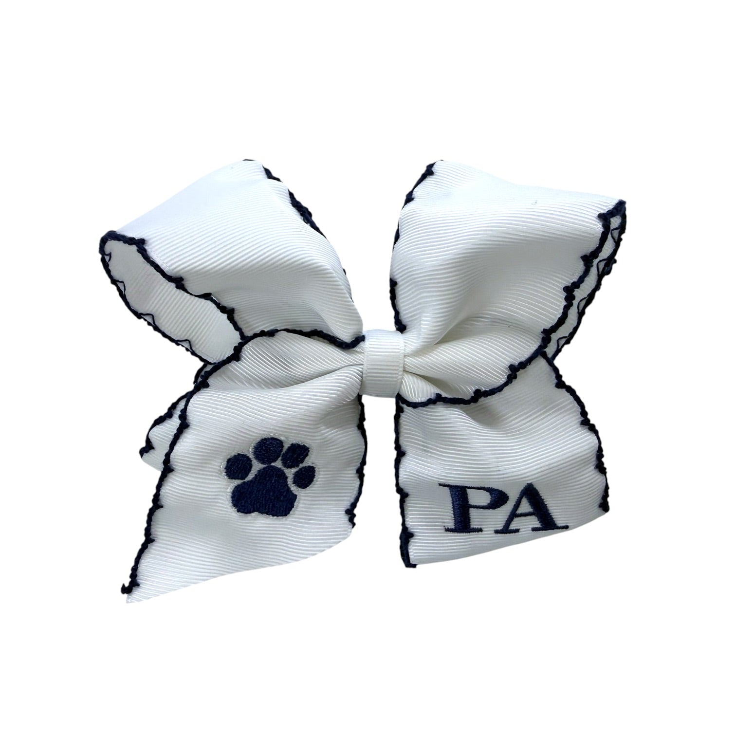 White Moonstitch Bow - PA/Paw