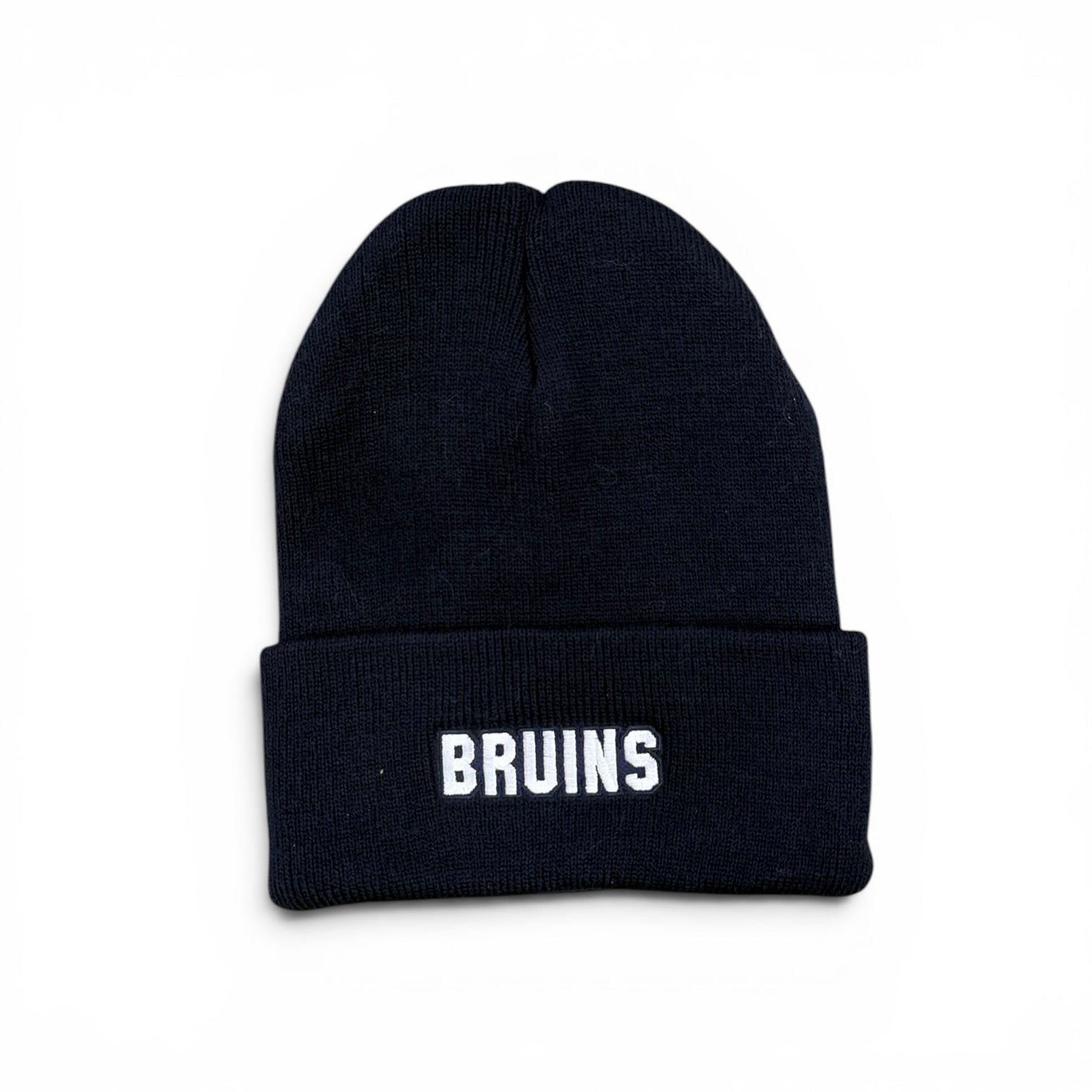 Youth North Pole JR Navy Cuff Beanie - BRUINS Patch