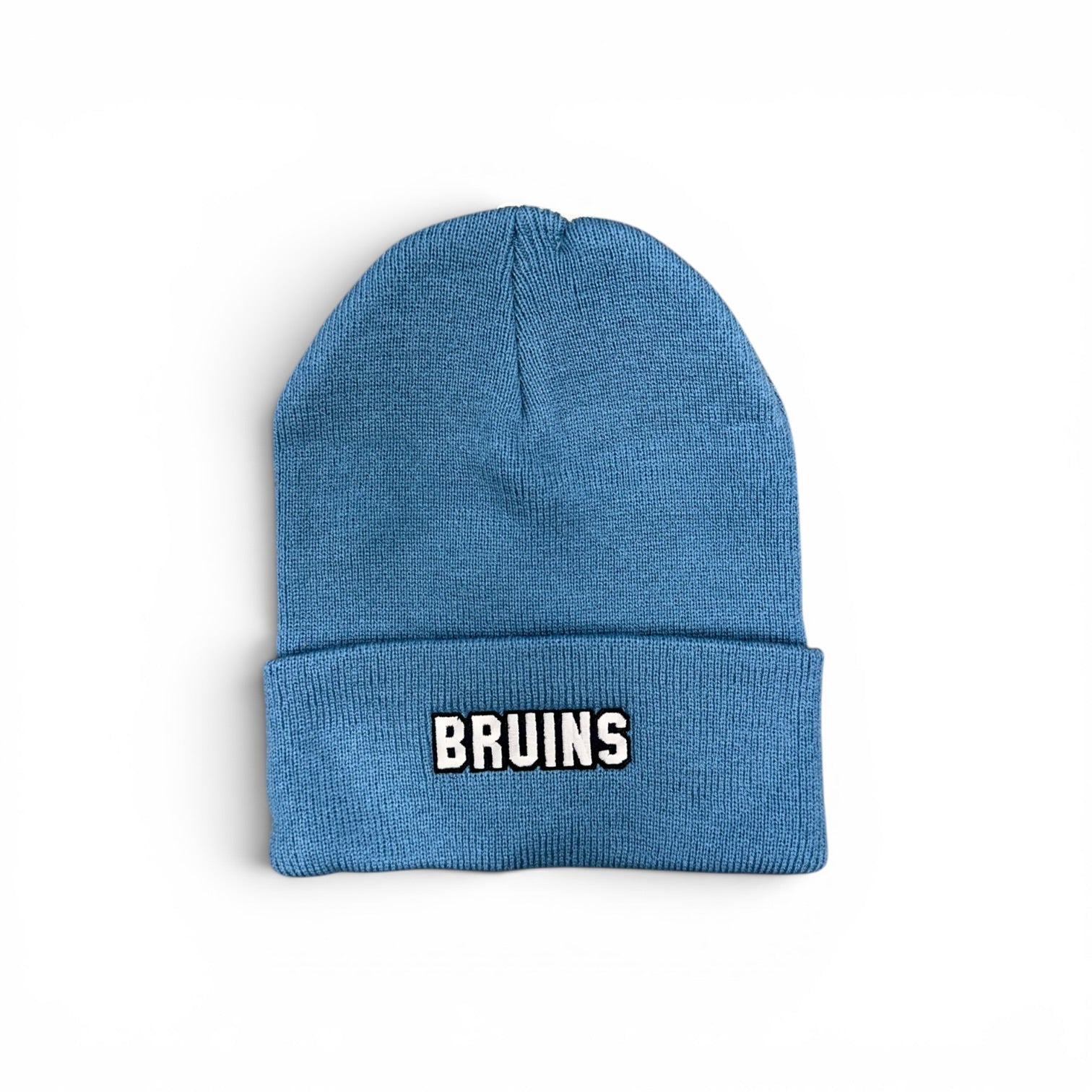 Youth North Pole JR Carolina Blue Cuff Beanie - BRUINS Patch