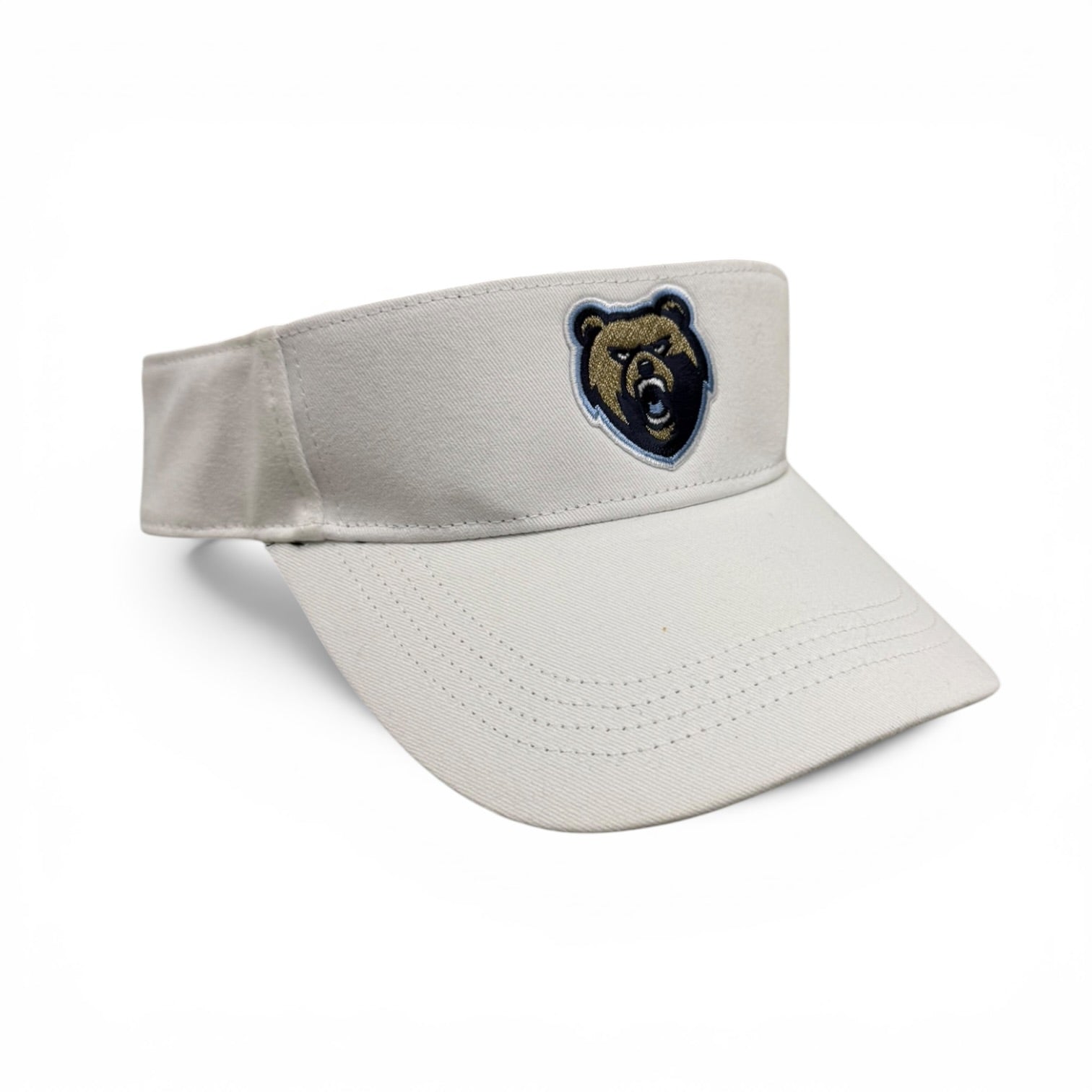 Slice White Visor - Bear Head Patch