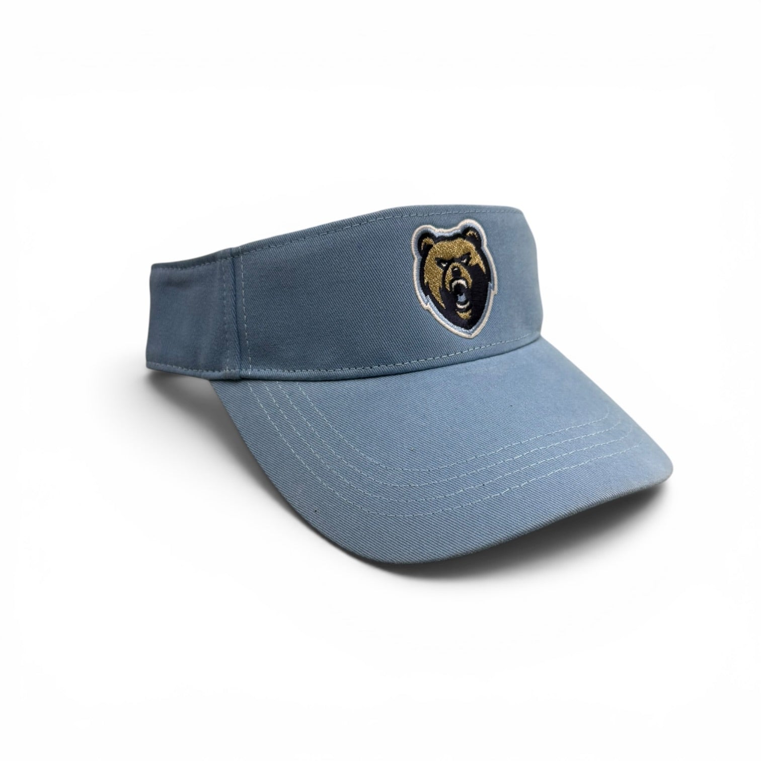 Slice Carolina Blue Visor - Bear Head Patch