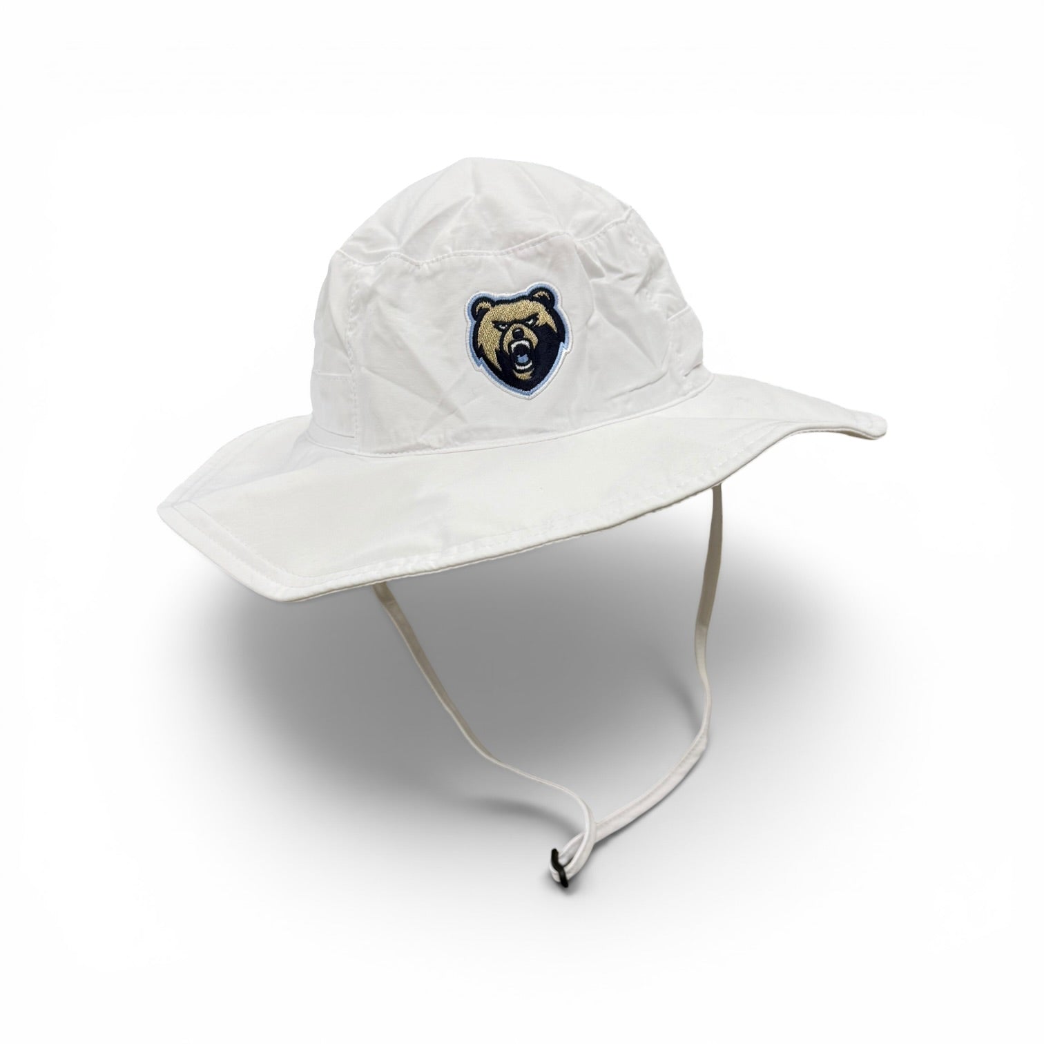 Outback White Boonie Hat - Bear Head Patch