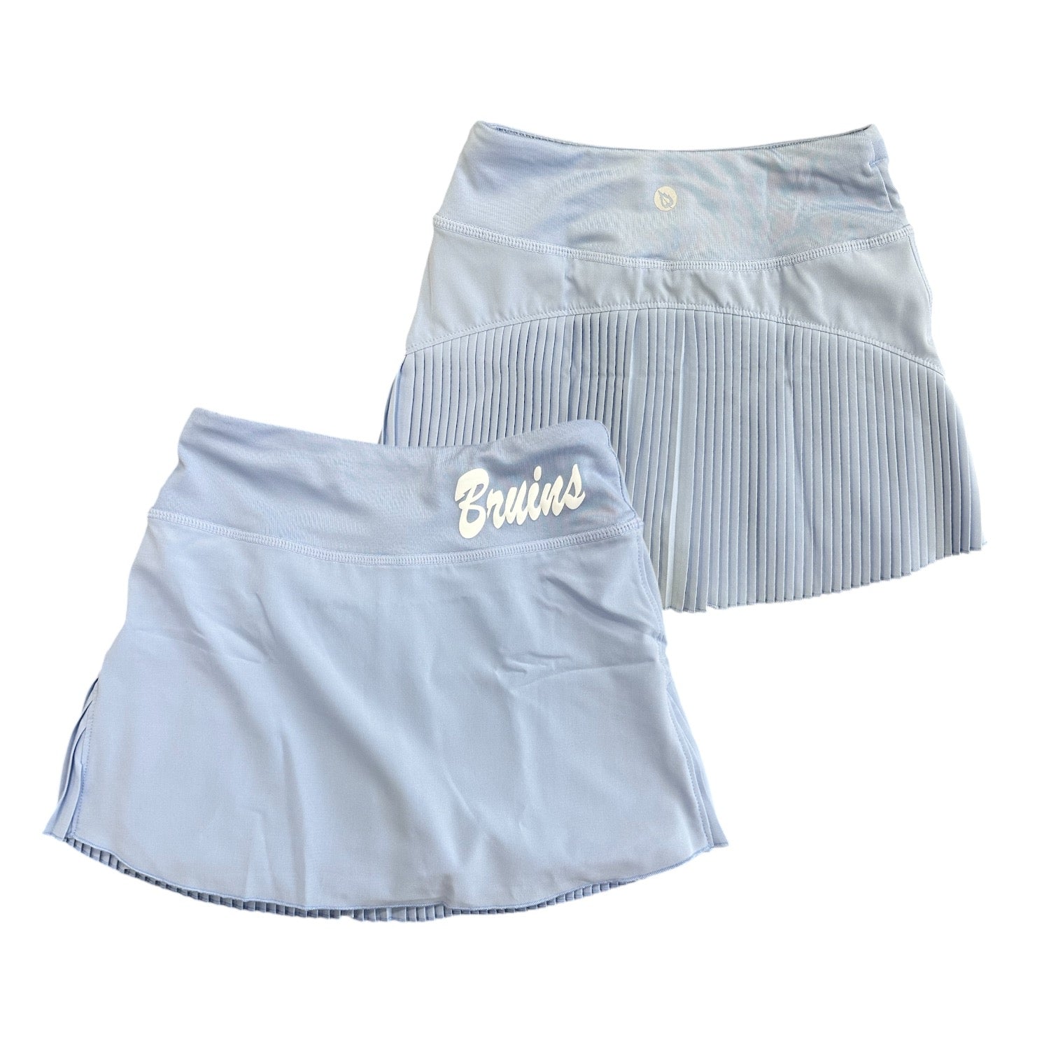Girls' Pleated Skort - Light Blue - Bruins Script
