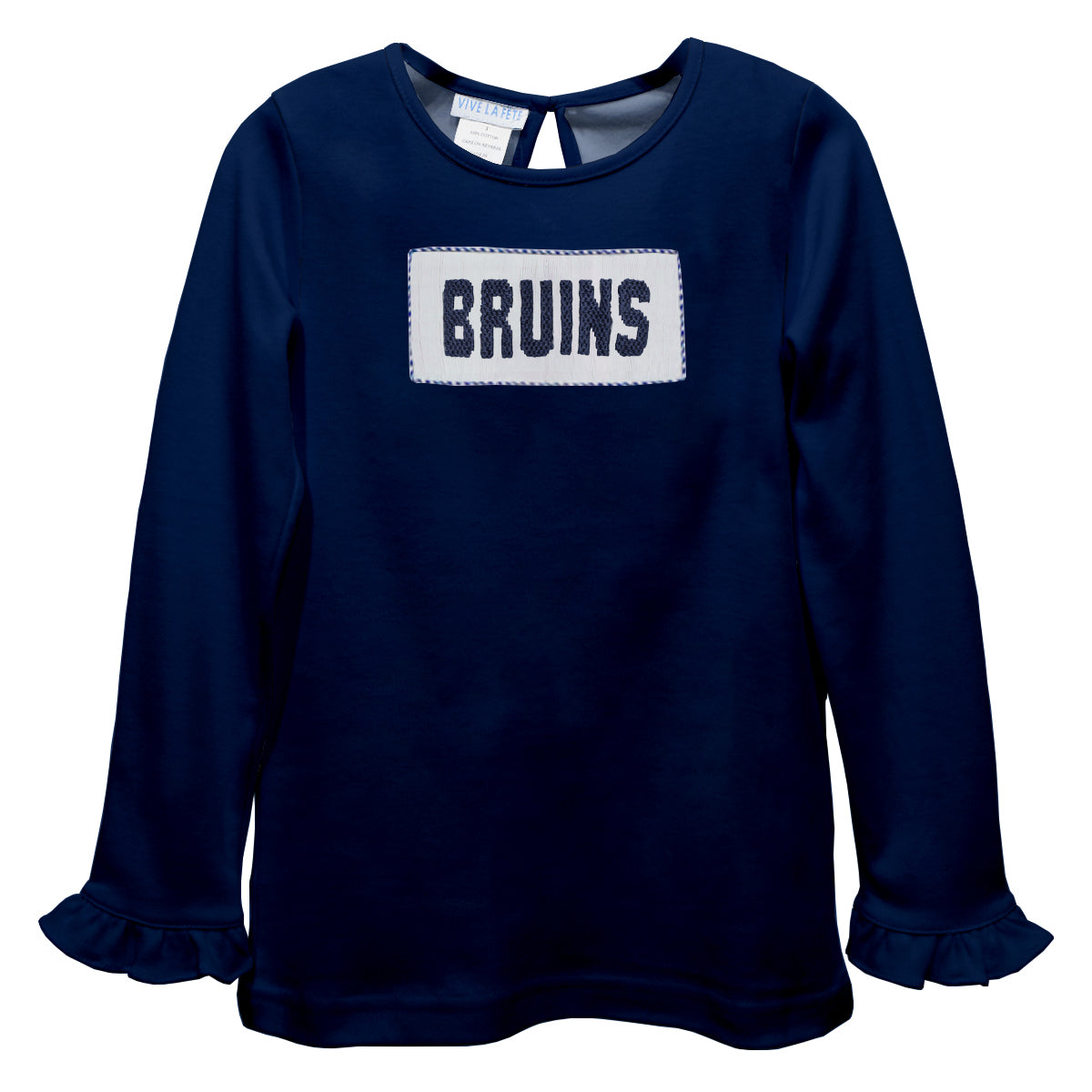 Toddler Girls LS Smocked- Bruins