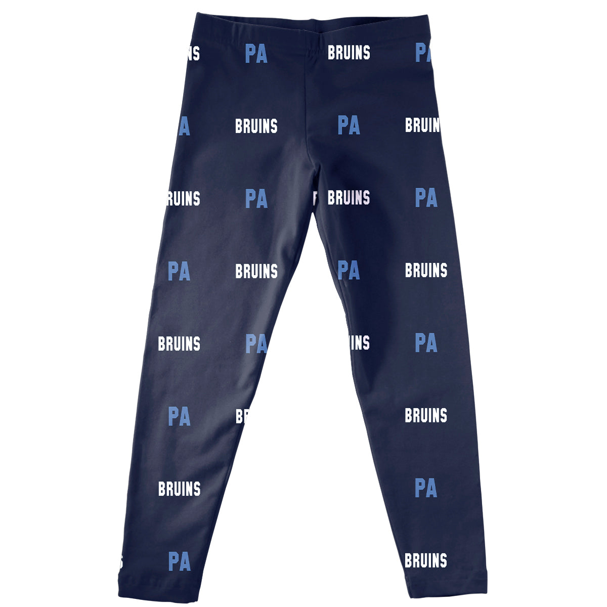Girls' Leggings - White BRUINS/L. Blue PA