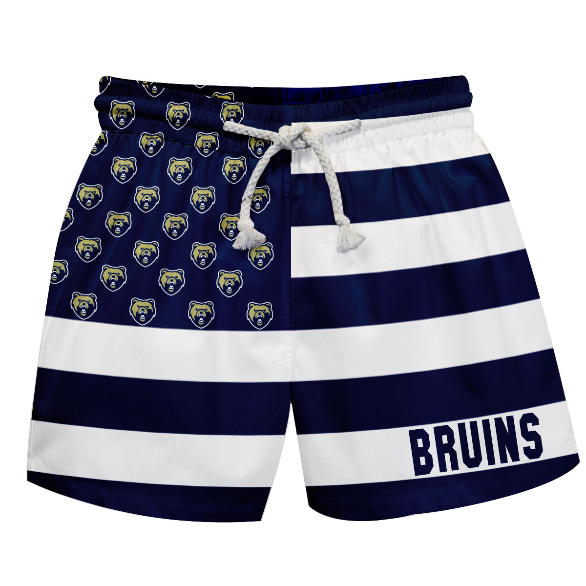 Toddler Boys Vive La Fete Swim Trunks - Flag Design