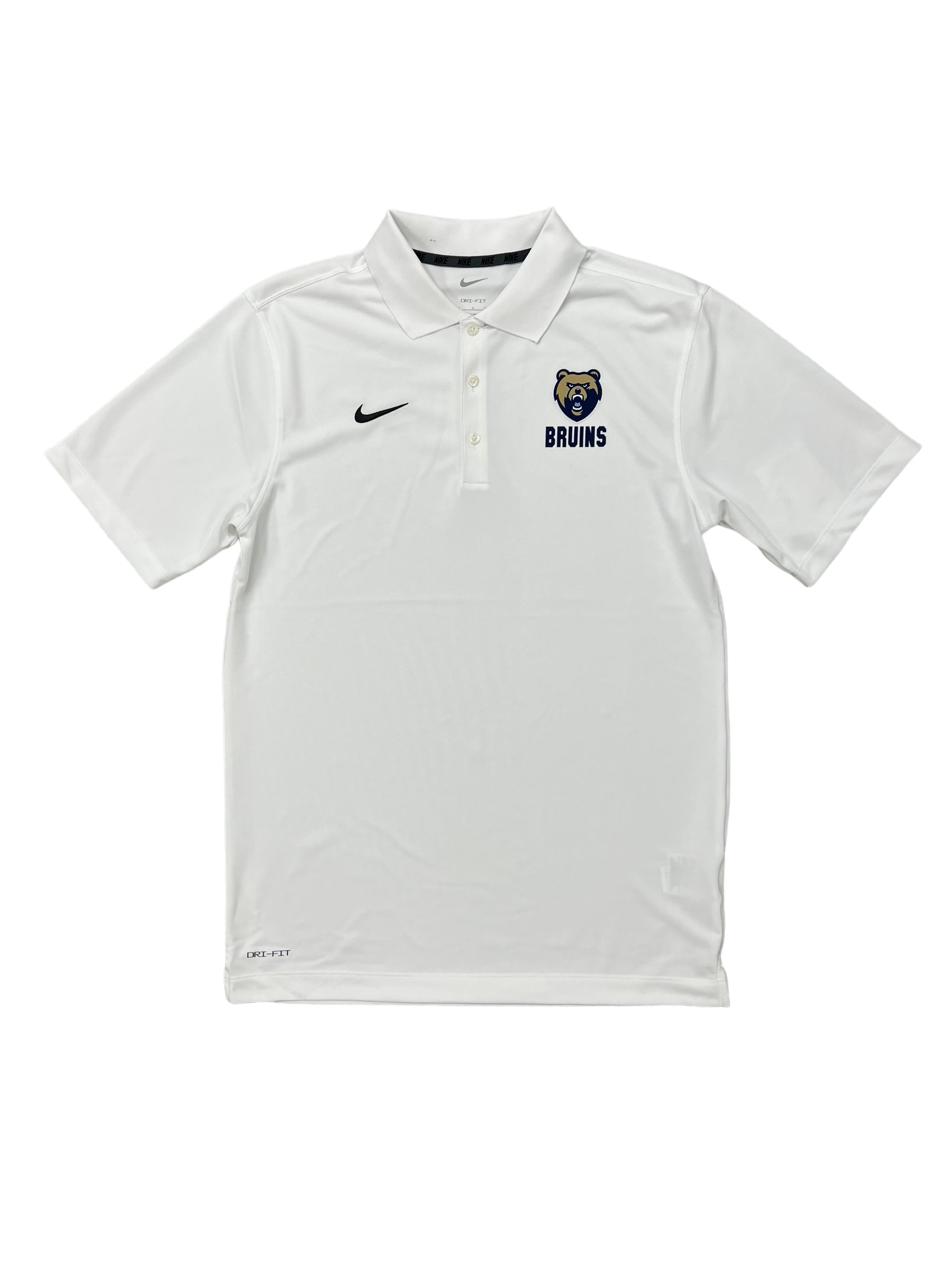 Men's Nike Varsity Polo - White - Bear/BRUINS