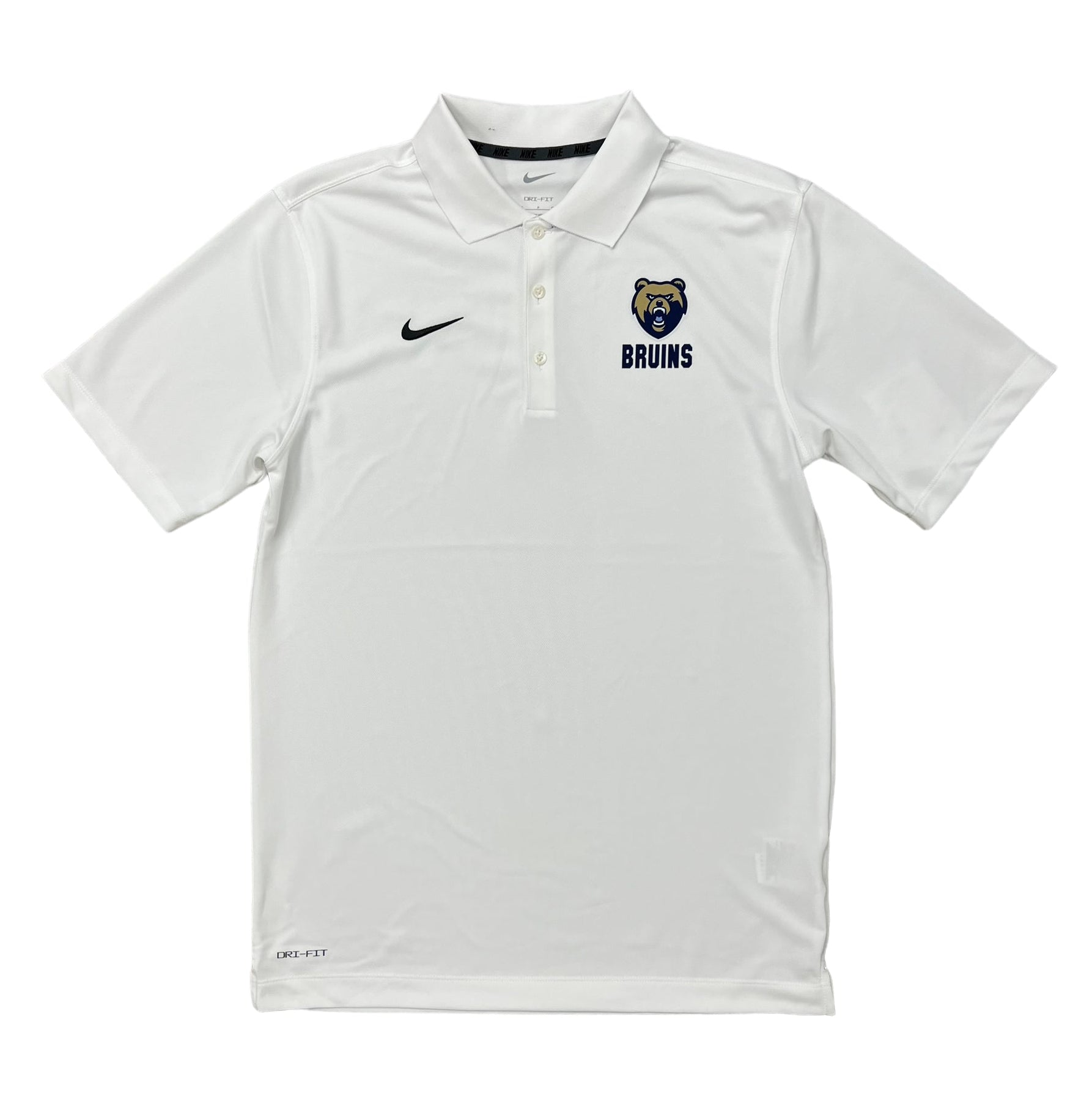 Men's Nike Varsity Polo - White - Bear/BRUINS