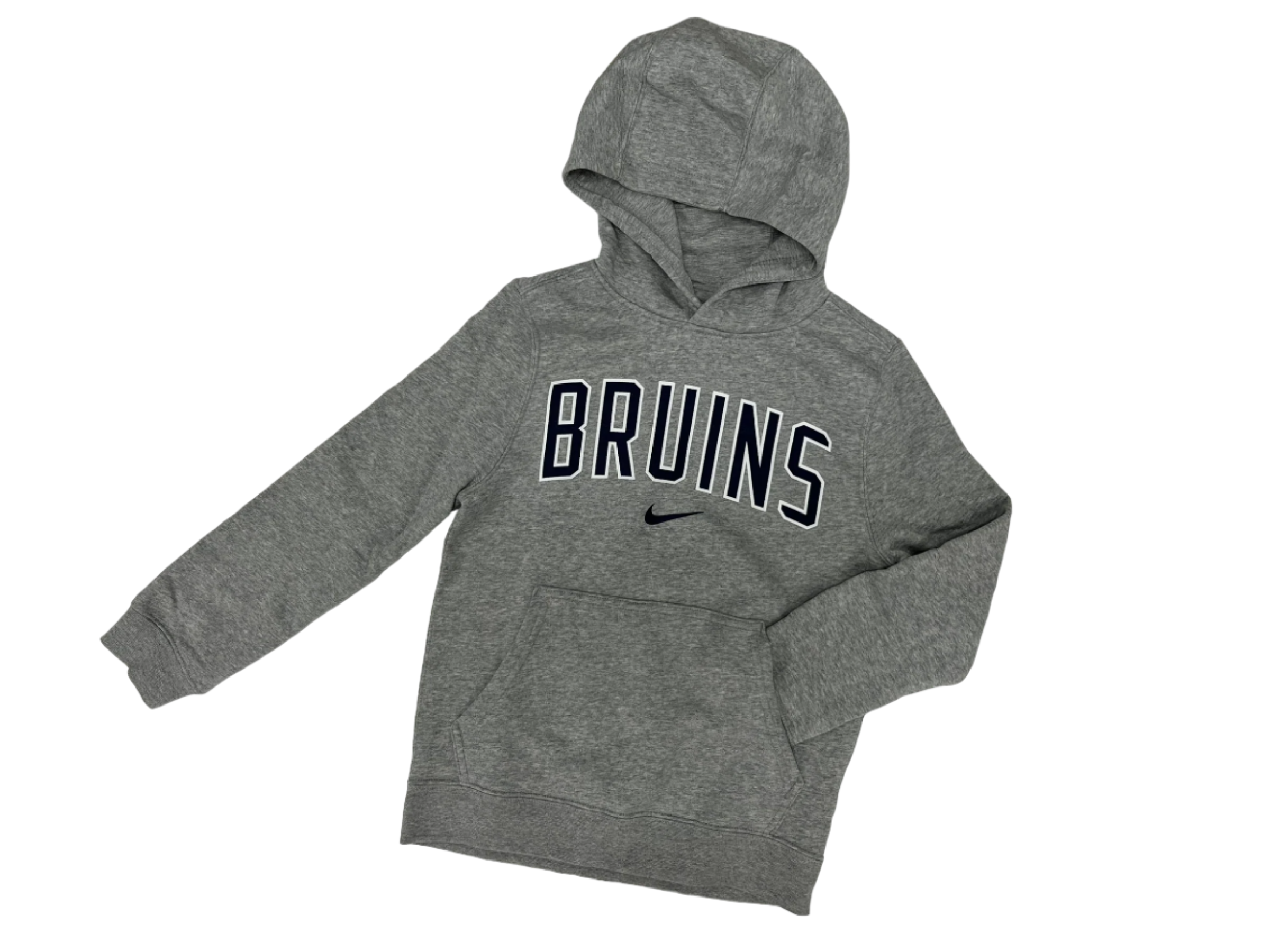 Boys' Nike Club Fleece PO Hoody - Dk Hthr - Arched BRUINS