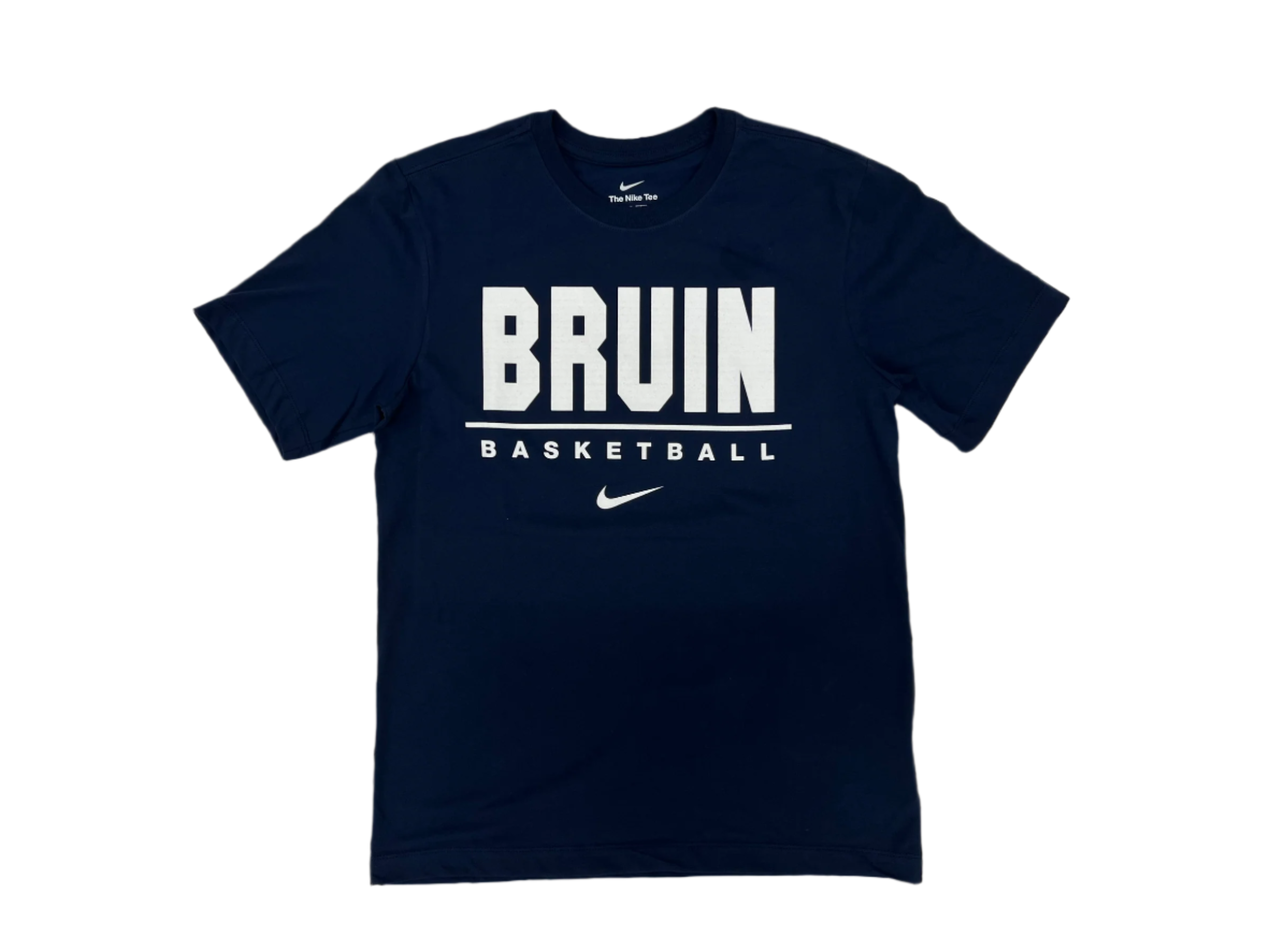 Men's Nike Dri-FIT Cotton SS Tee Navy - BRUIN/Basketball