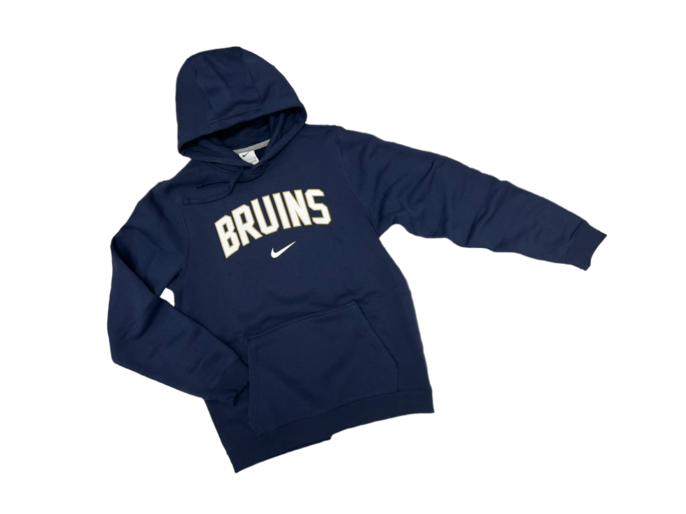 Men's Nike Club Fleece PO Hoody - Navy - Arched BRUINS