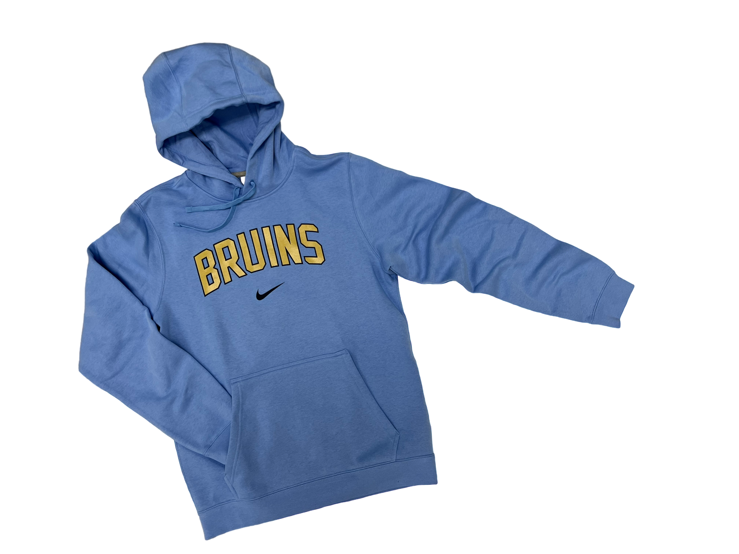 Men's Nike Club Fleece PO Hoody - Valor Blue - outlined BRUINS