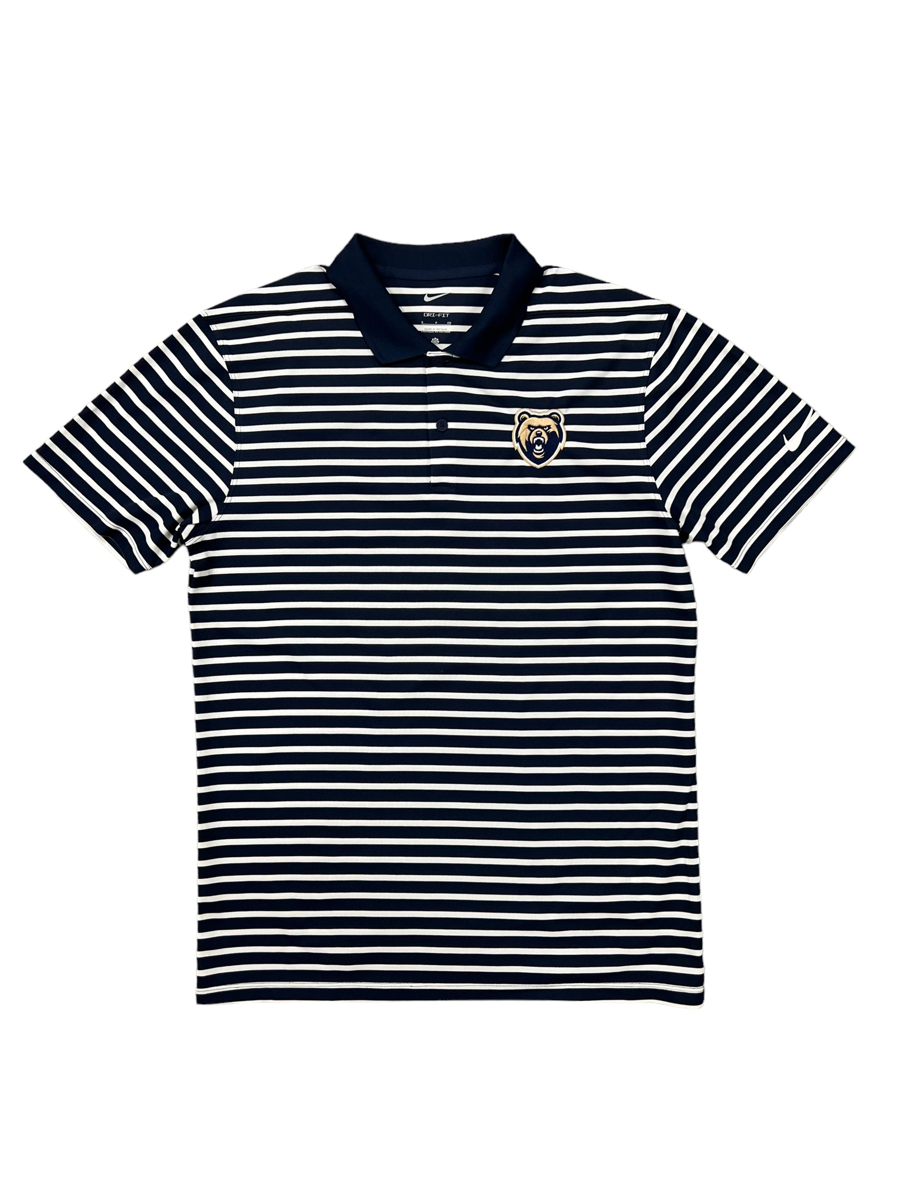 Men's Nike Victory Stripe Polo - Navy - Bear