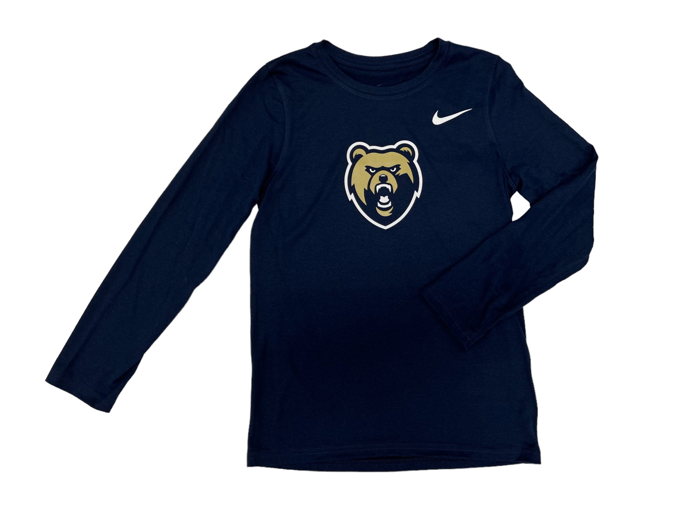 Boys' Nike Legend LS Tee - Navy - Gold BearHead
