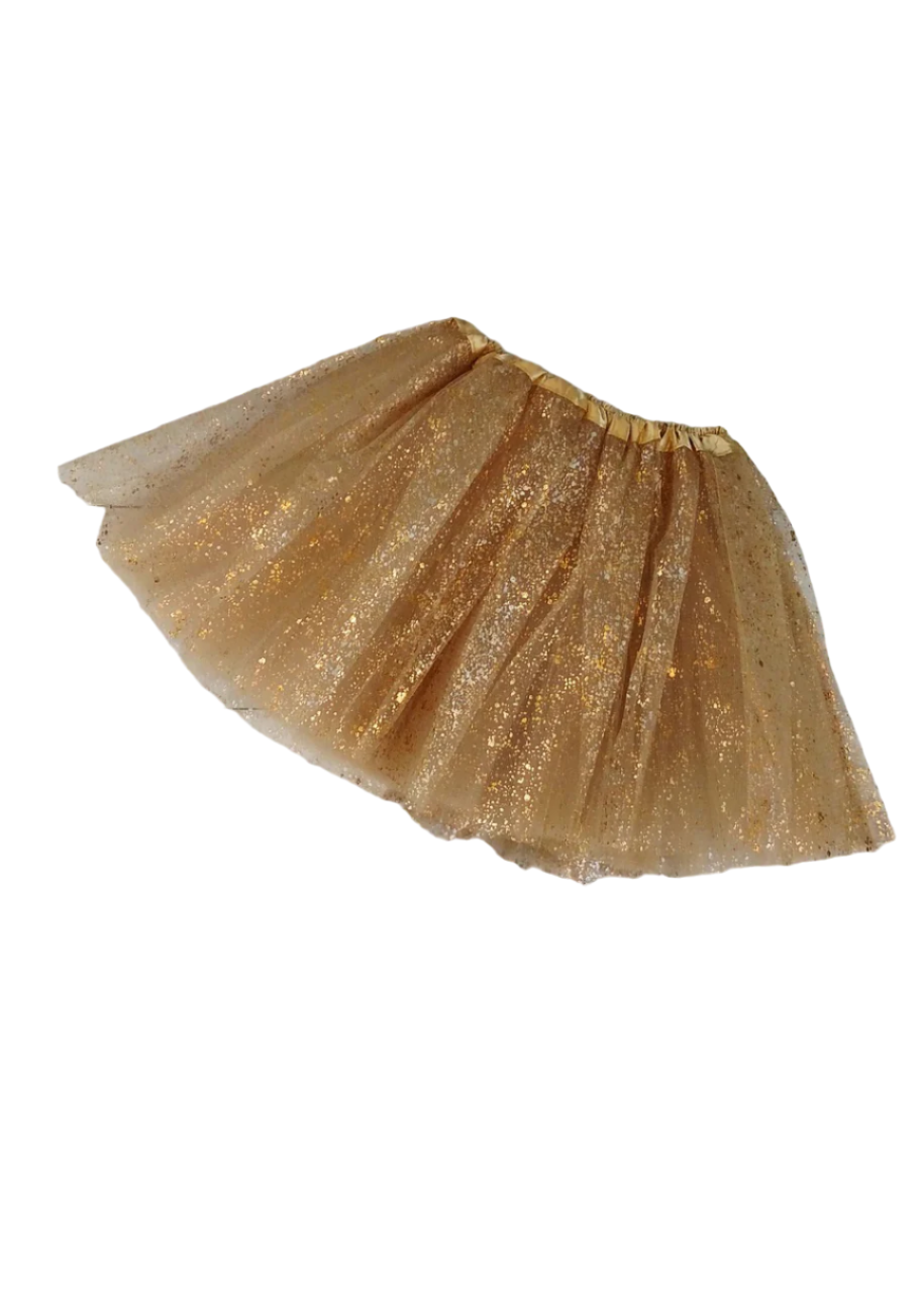 Toddler Girls' Gold Sparkle Tutu