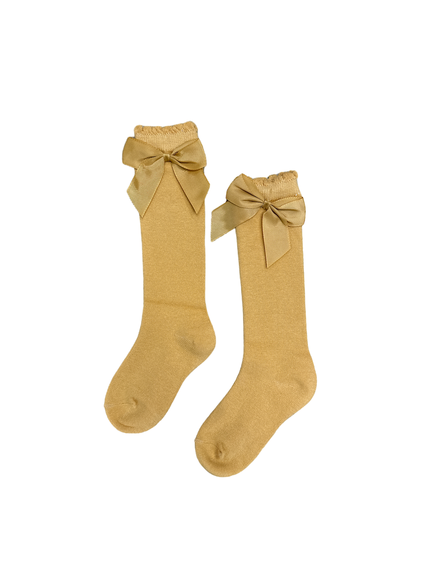 Gold Bow Socks