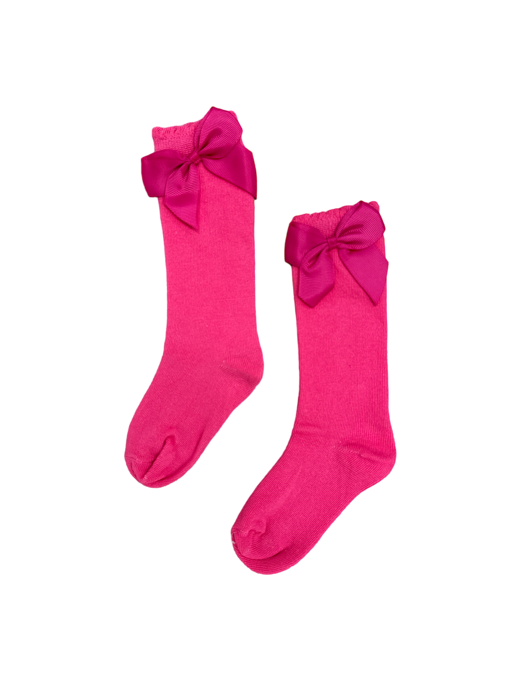Hot Pink Bow Socks