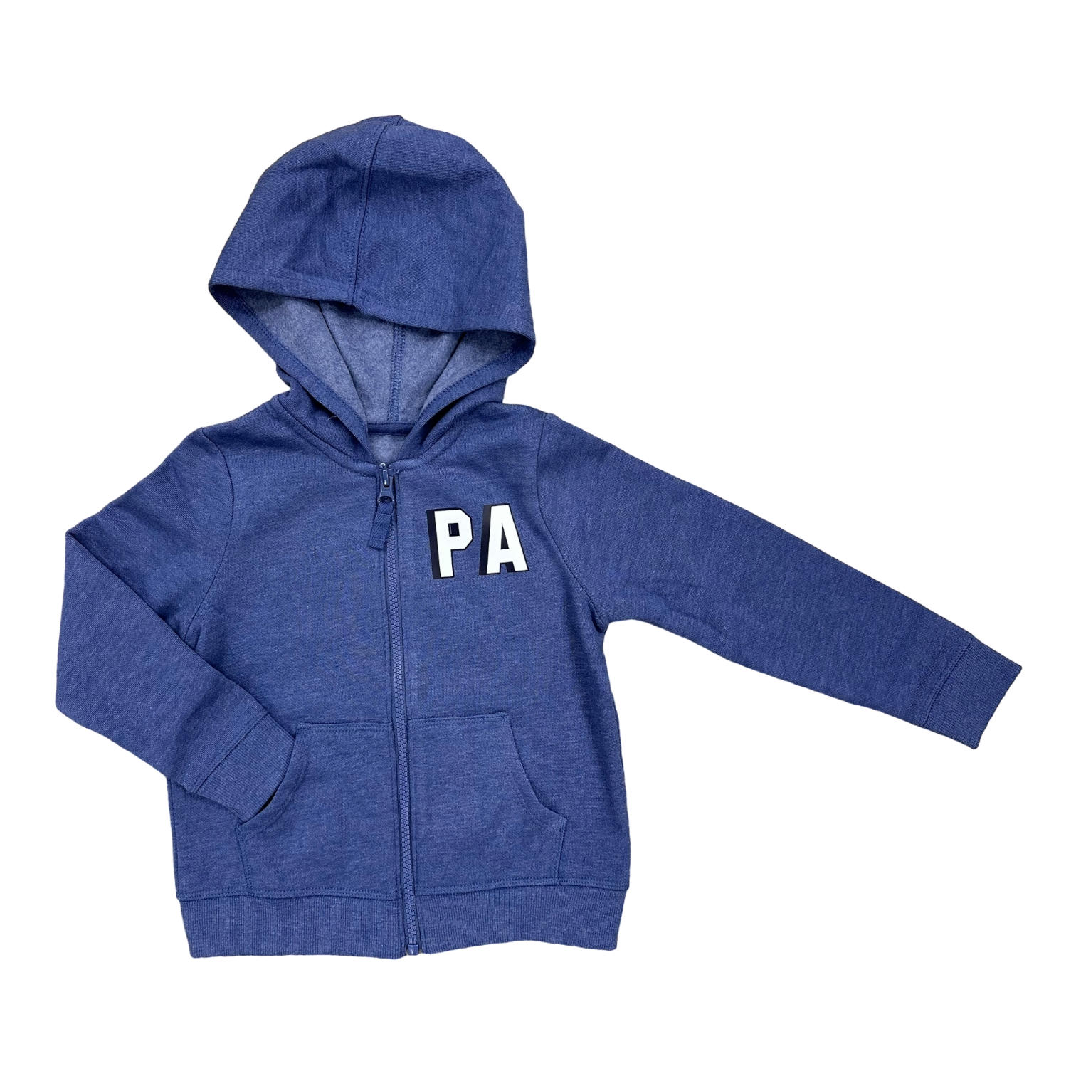 Toddler Girls' Fleece FZ Hood-Navy