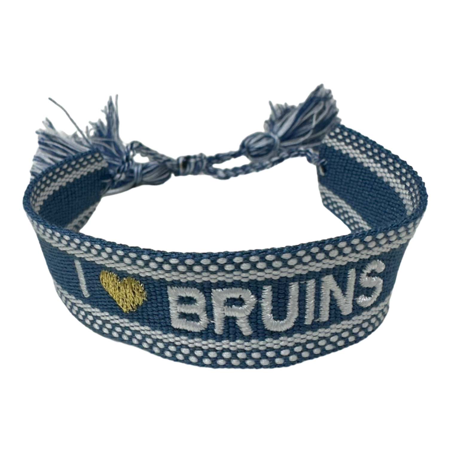 Woven Bracelet - I Heart Bruins