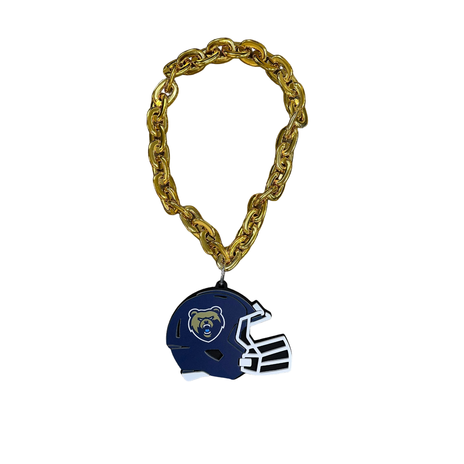 Overszied Gameday Gold Chain w/ Foam Helmet Medallion