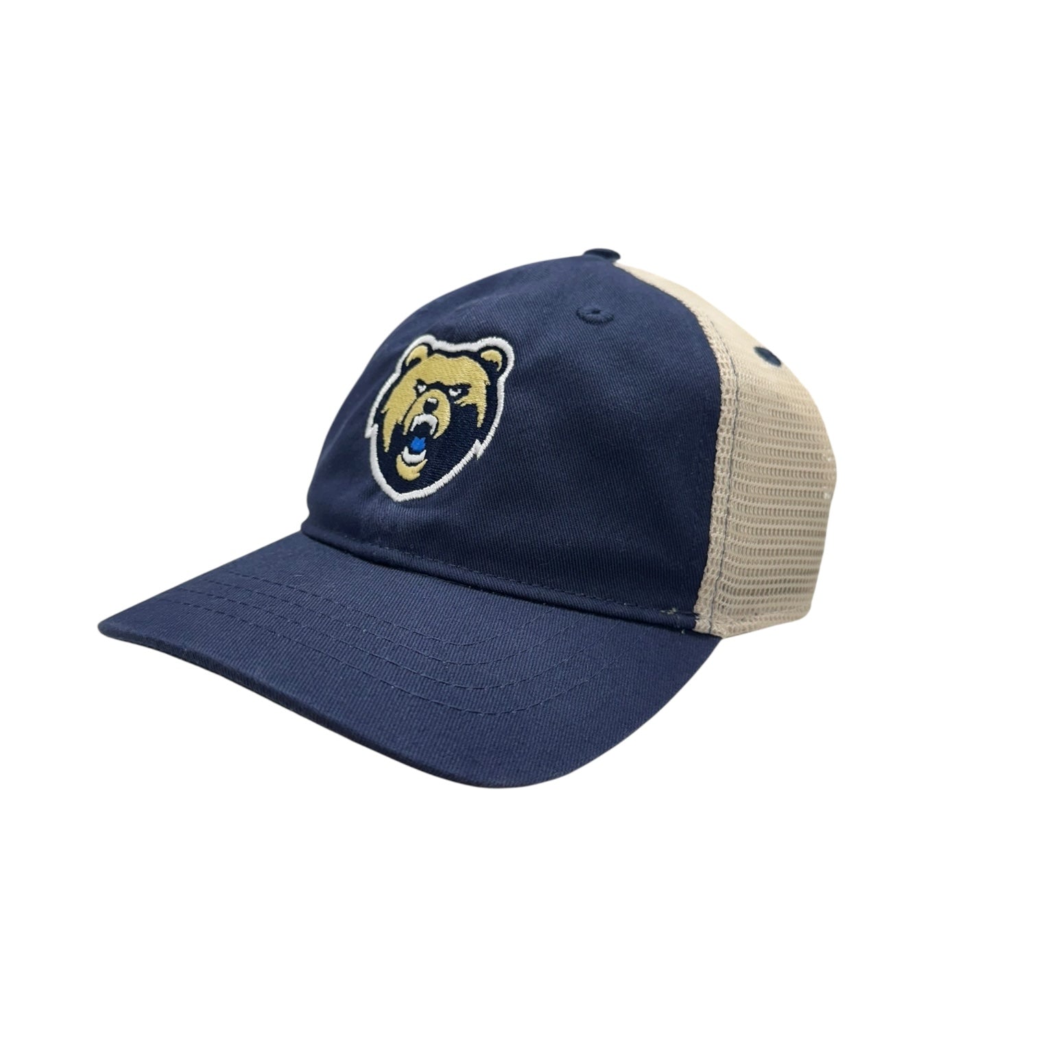 Youth Navy Trucker Hat - Bear Head