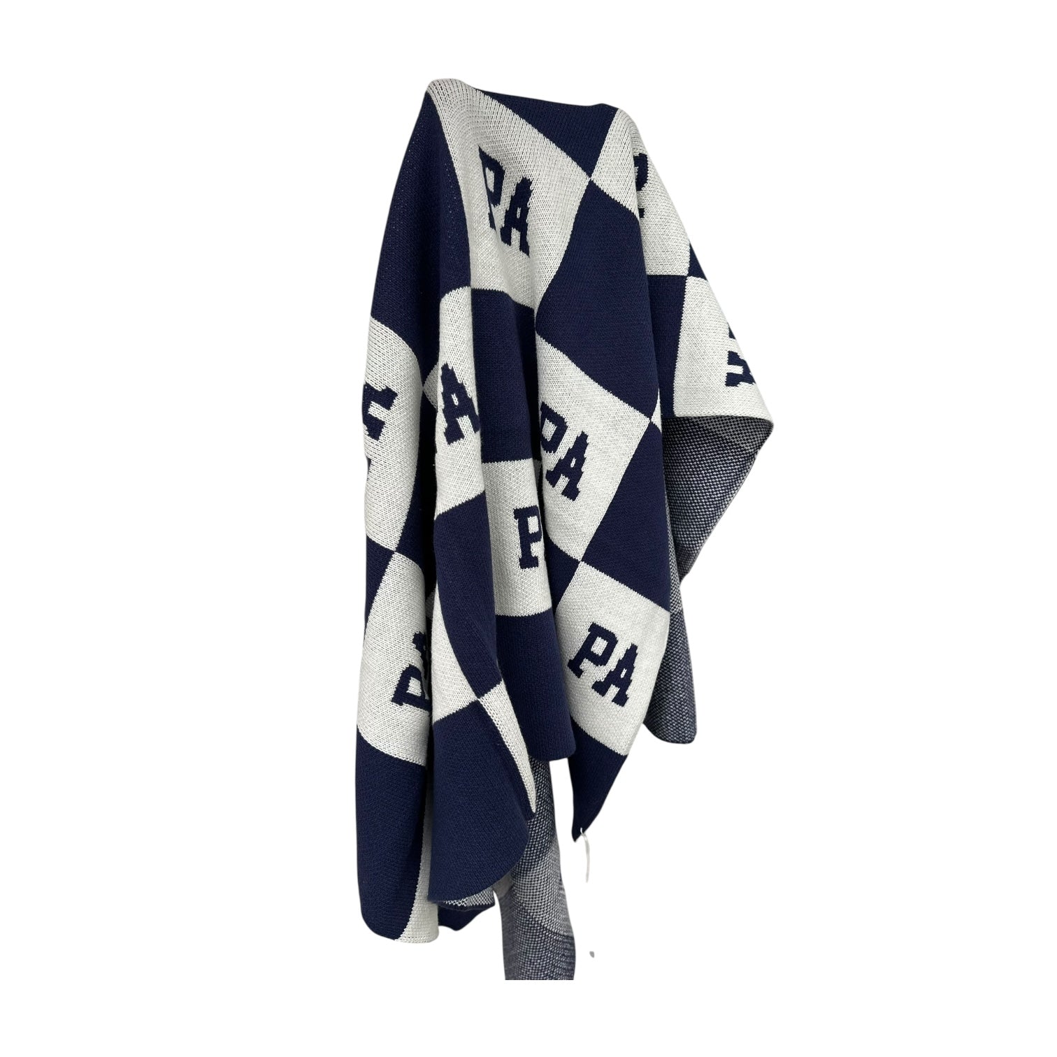 First Class Intarsia Blanket - Checkered PA (55" X 42")