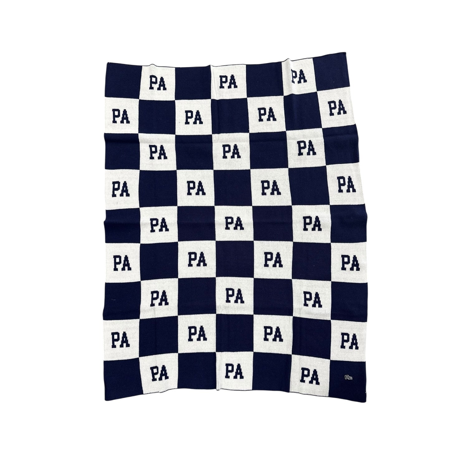 First Class Intarsia Blanket - Checkered PA (55" X 42")