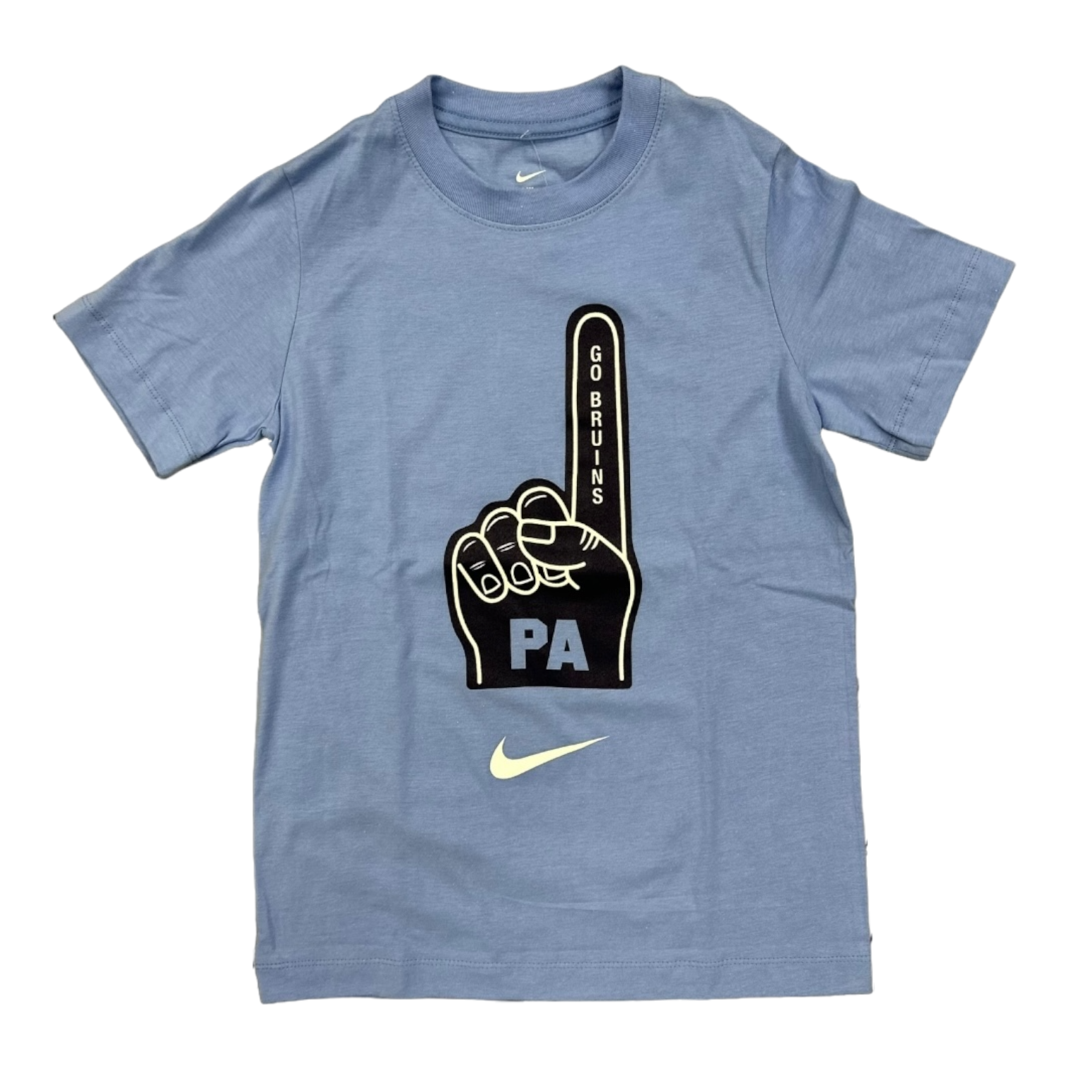 Girls' Nike Core SS Tee - Valor Blue - Foam Finger
