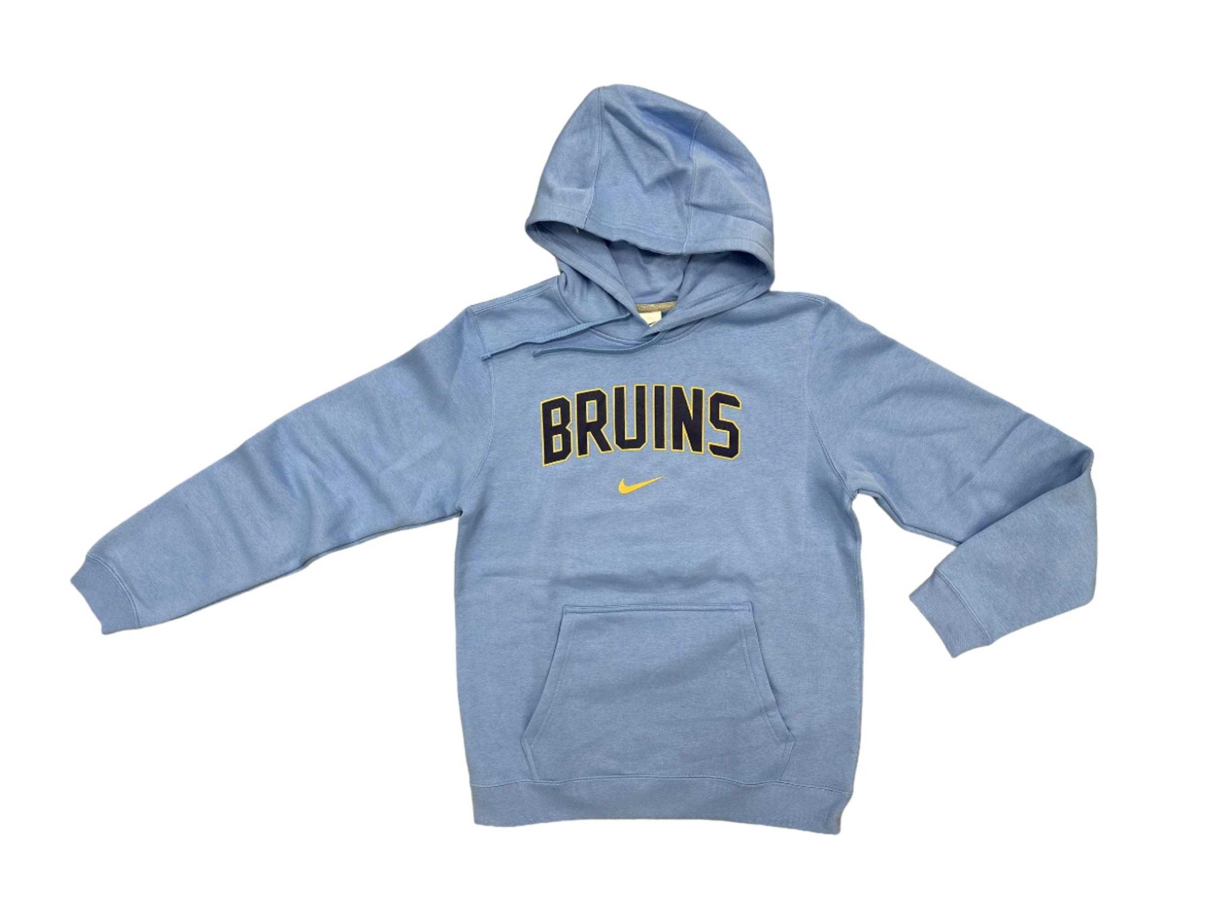 Men's Nike Club Fleece PO Hoody - Valor Blue - BRUINS (Navy/Gold Outline)