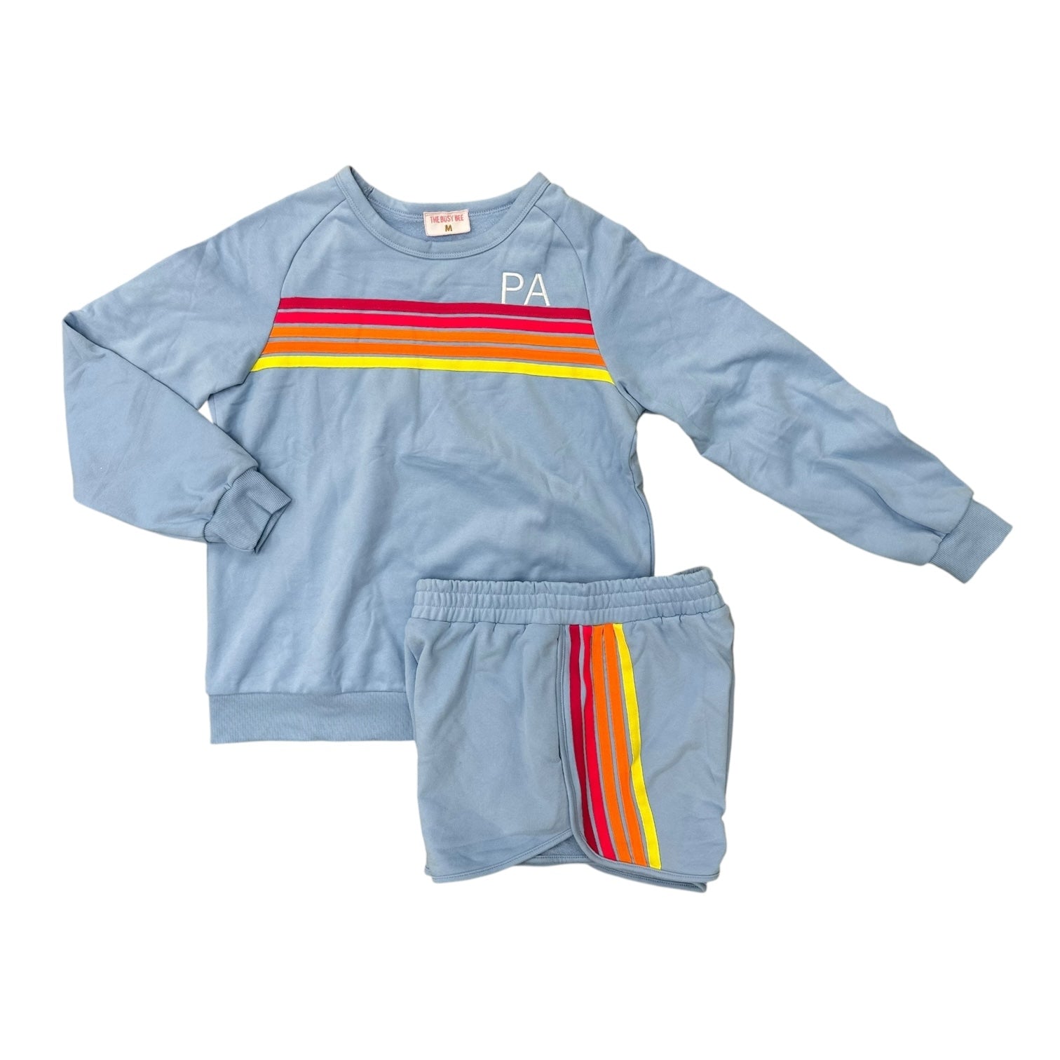 Women's Blue Aviator Sweatshirt w/ Matching Shorts (Sold as a Set)