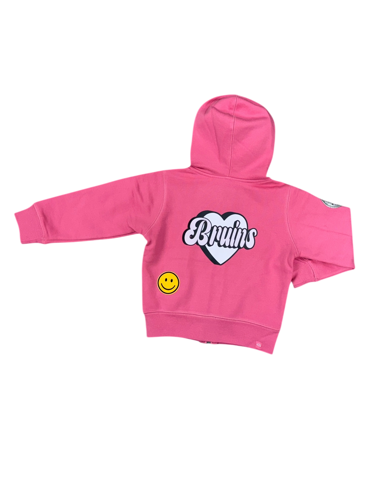 Toddler Girls' Garb Full-Zip Pink Hoodie - Patches
