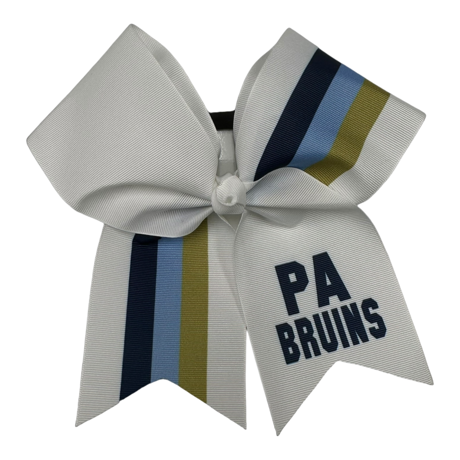 Spirit Big Bow w/ Rubber Band - PA BRUINS/Stripes